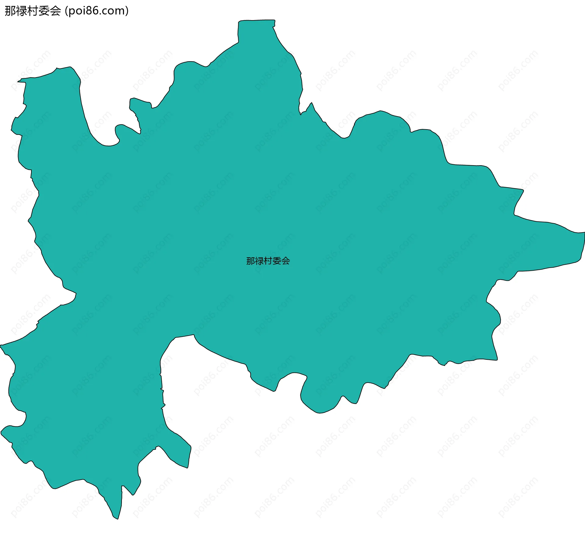 那禄村委会边界地图