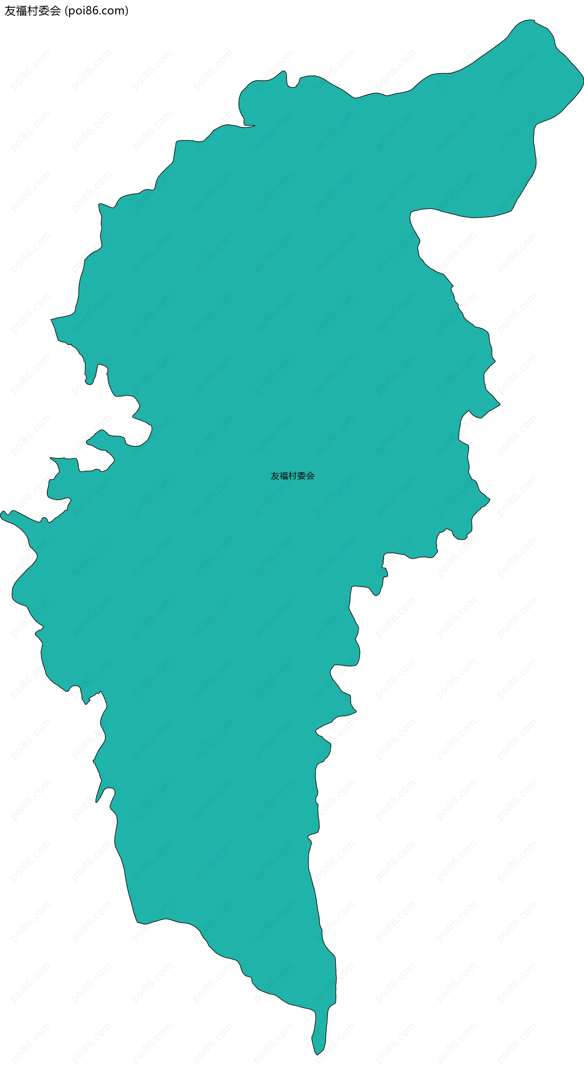 友福村委会边界地图