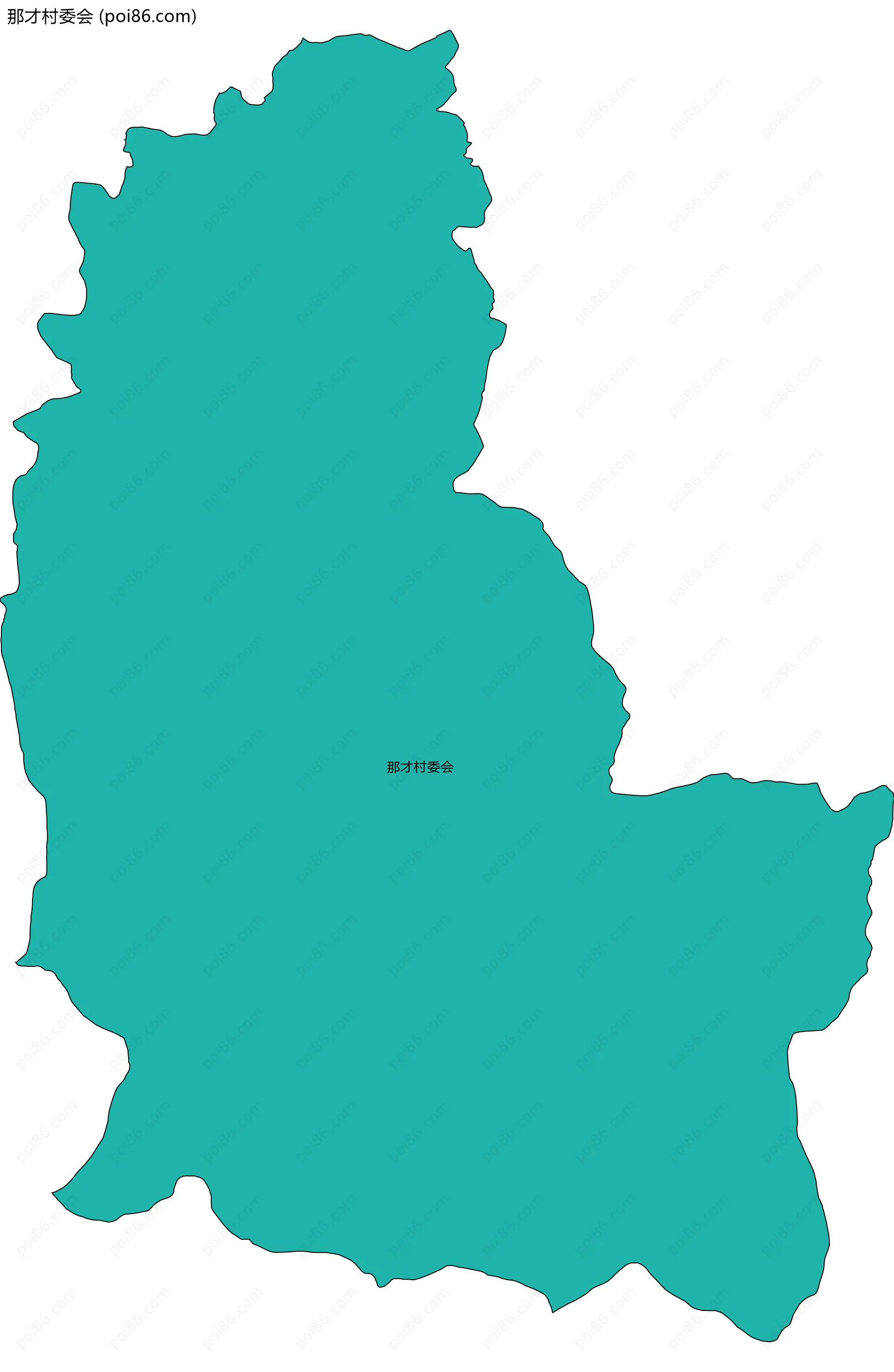 那才村委会边界地图