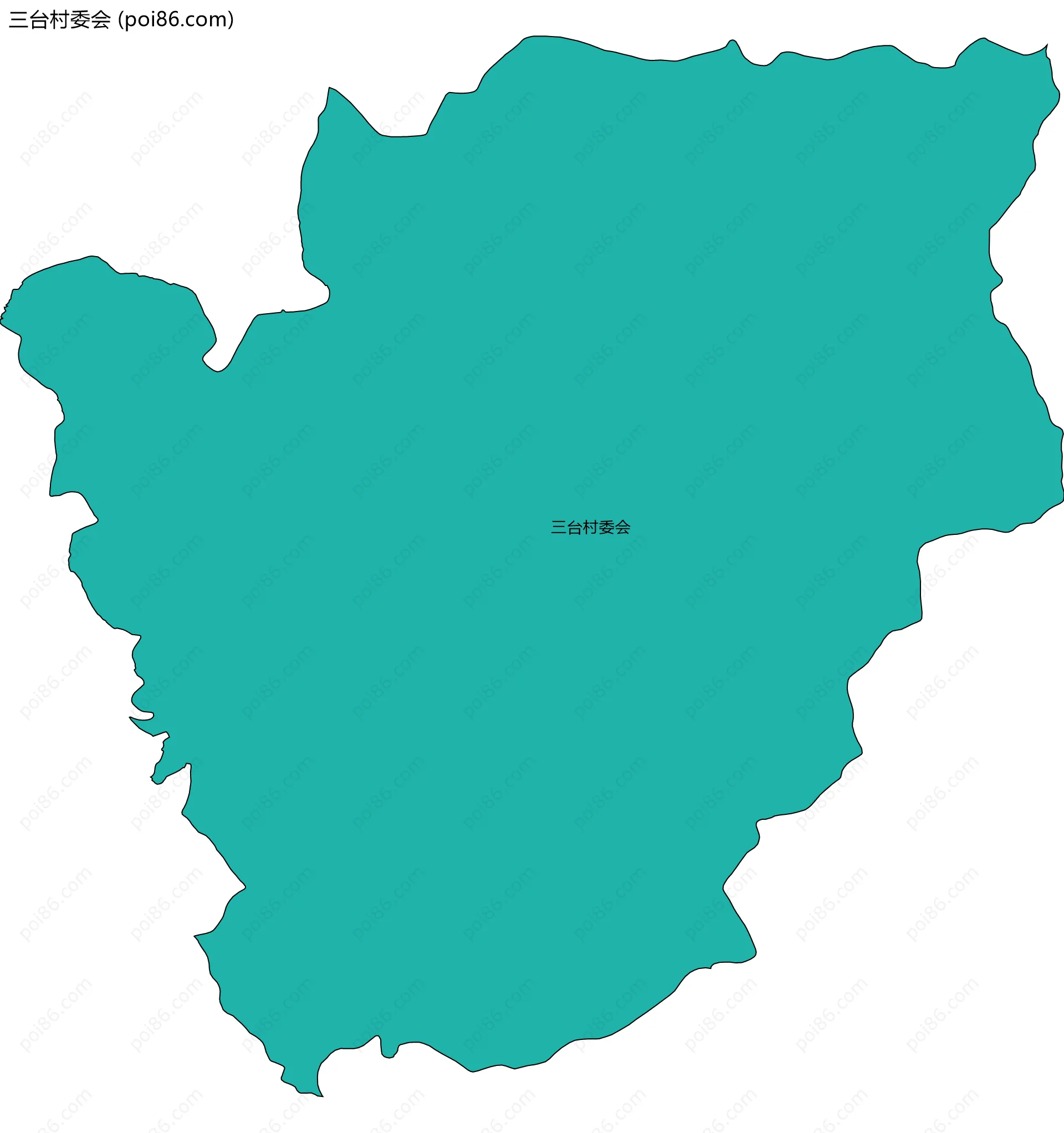 三台村委会边界地图