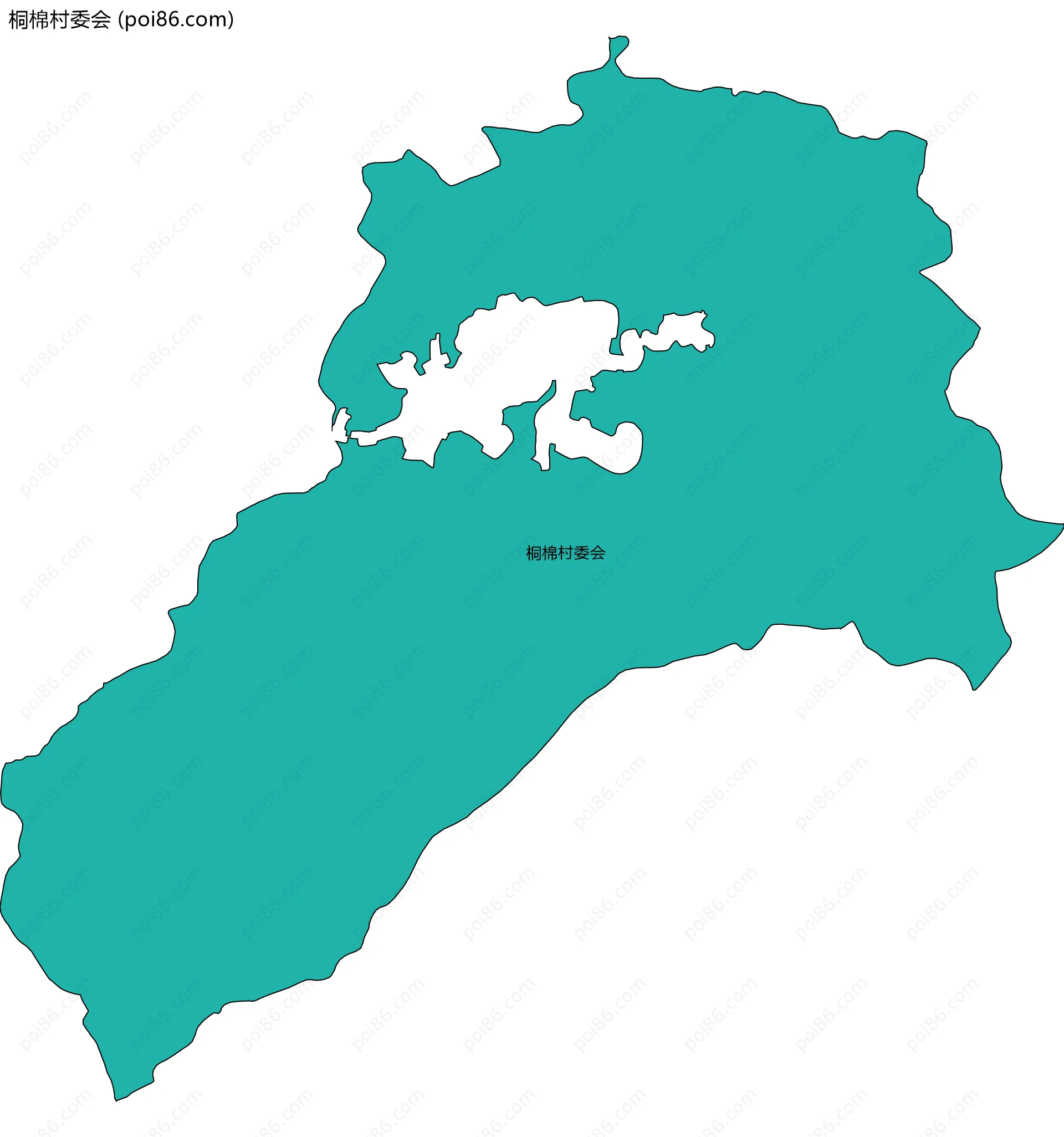 桐棉村委会边界地图