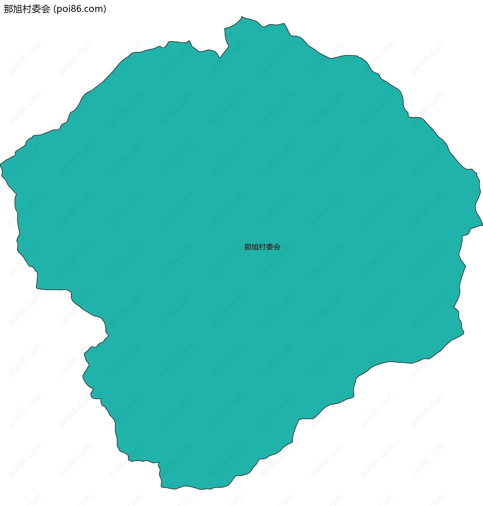 那旭村委会边界地图