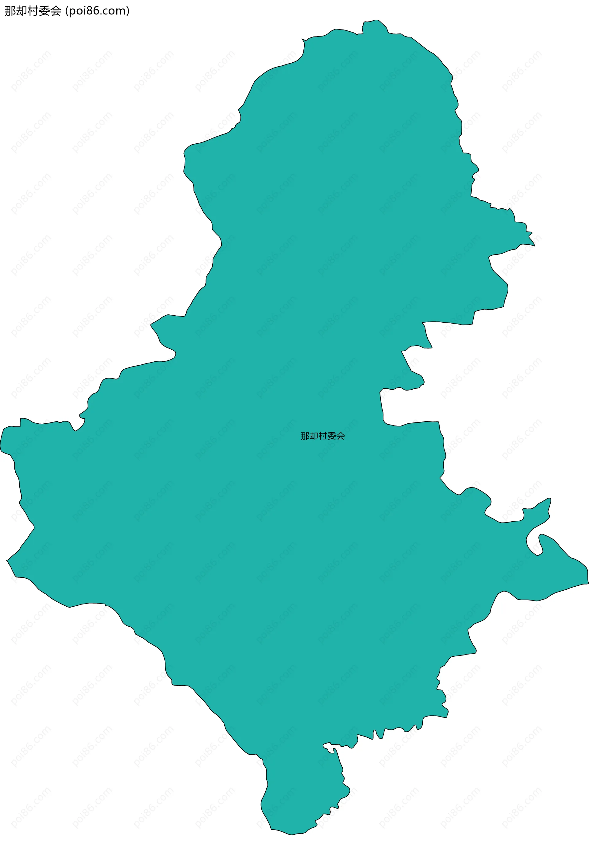 那却村委会边界地图