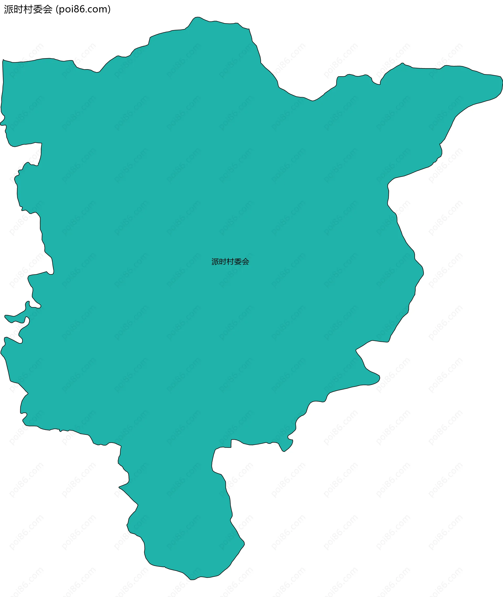 派时村委会边界地图
