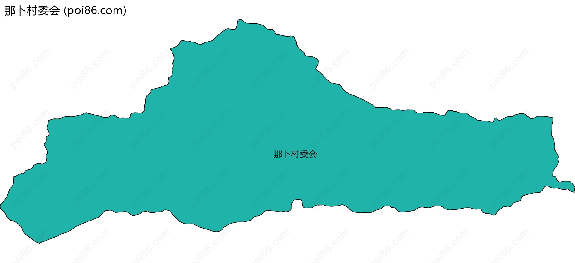 那卜村委会边界地图