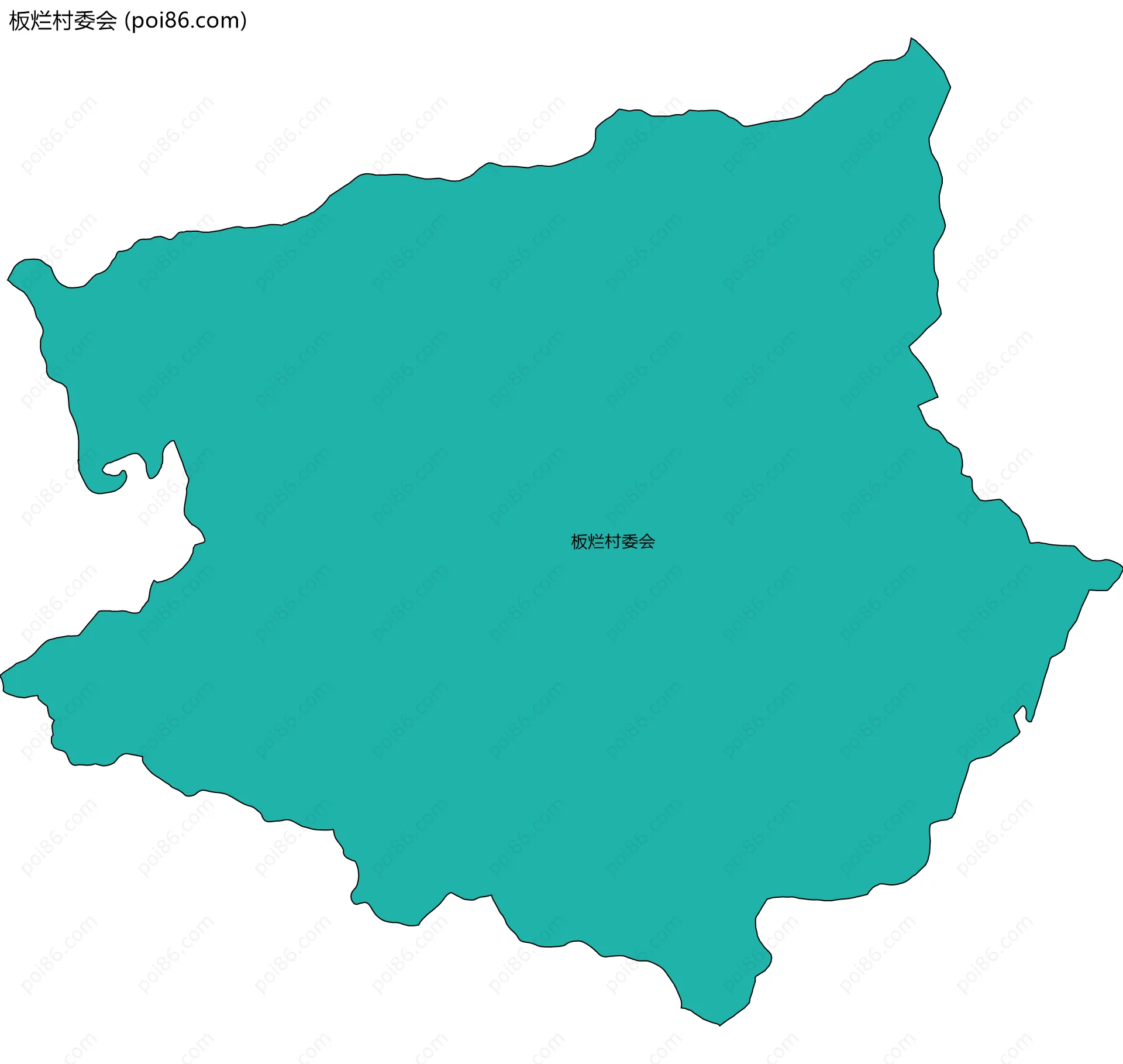 板烂村委会边界地图