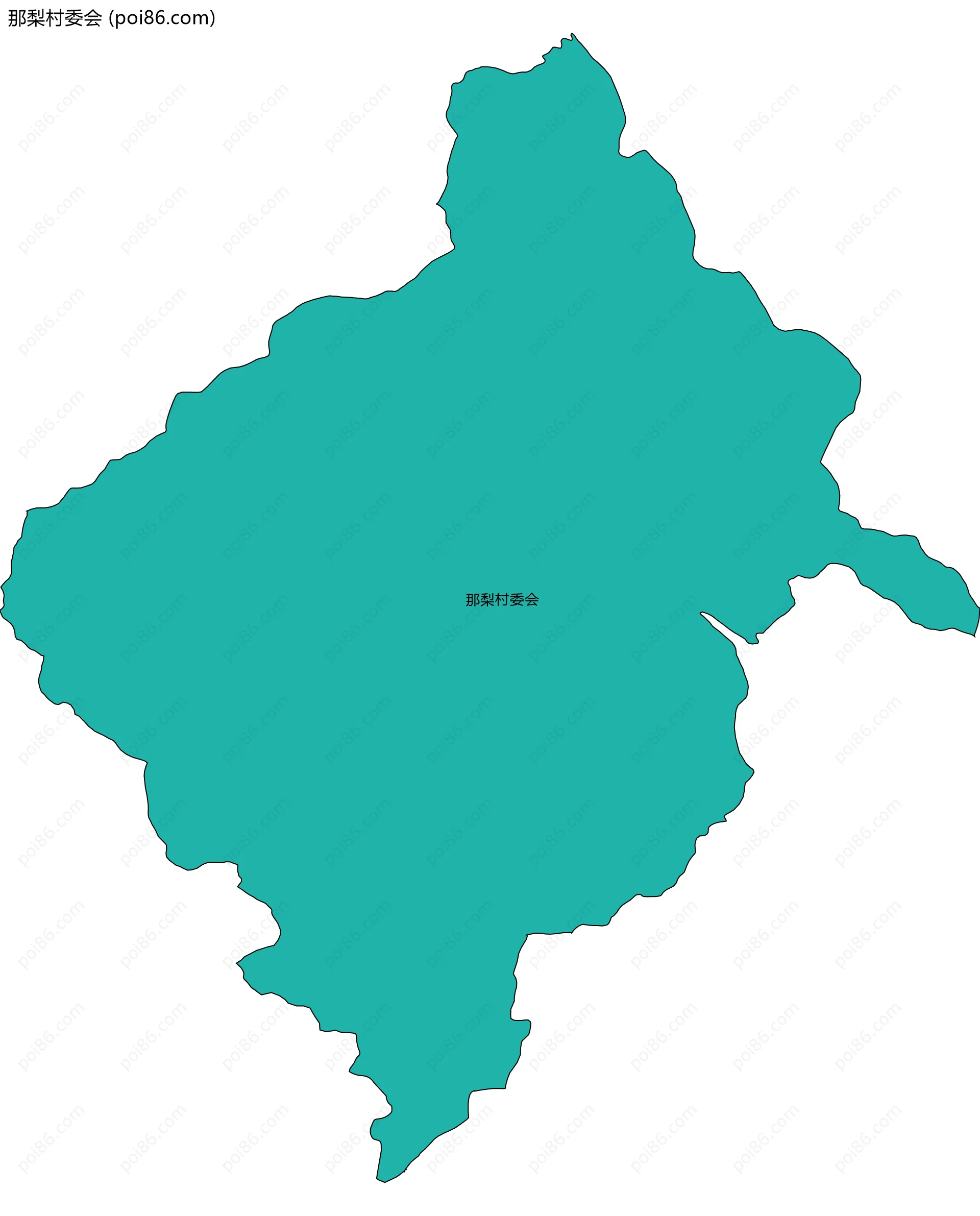 那梨村委会边界地图