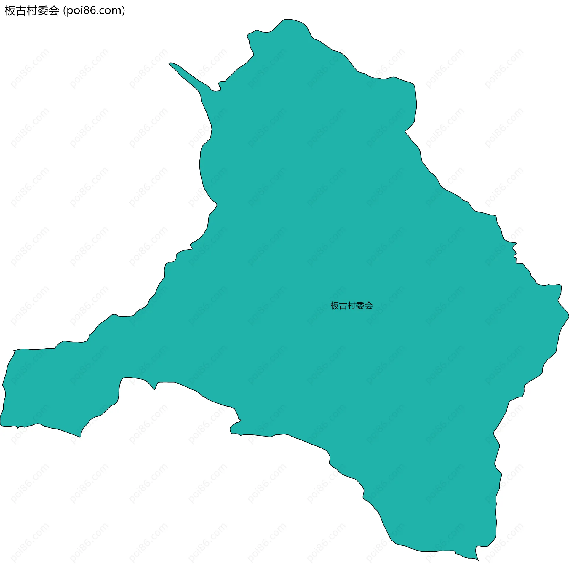 板古村委会边界地图