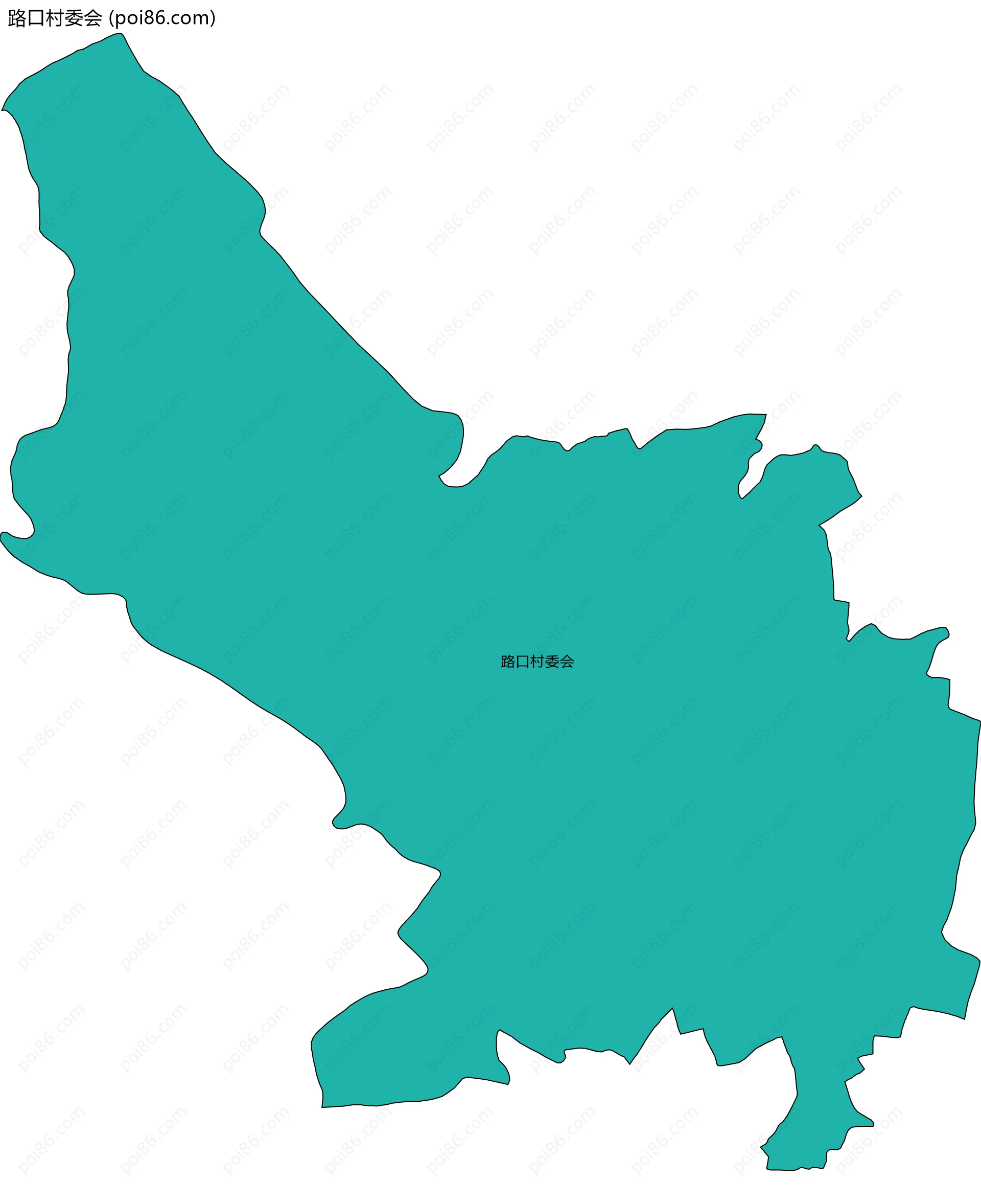 路口村委会边界地图