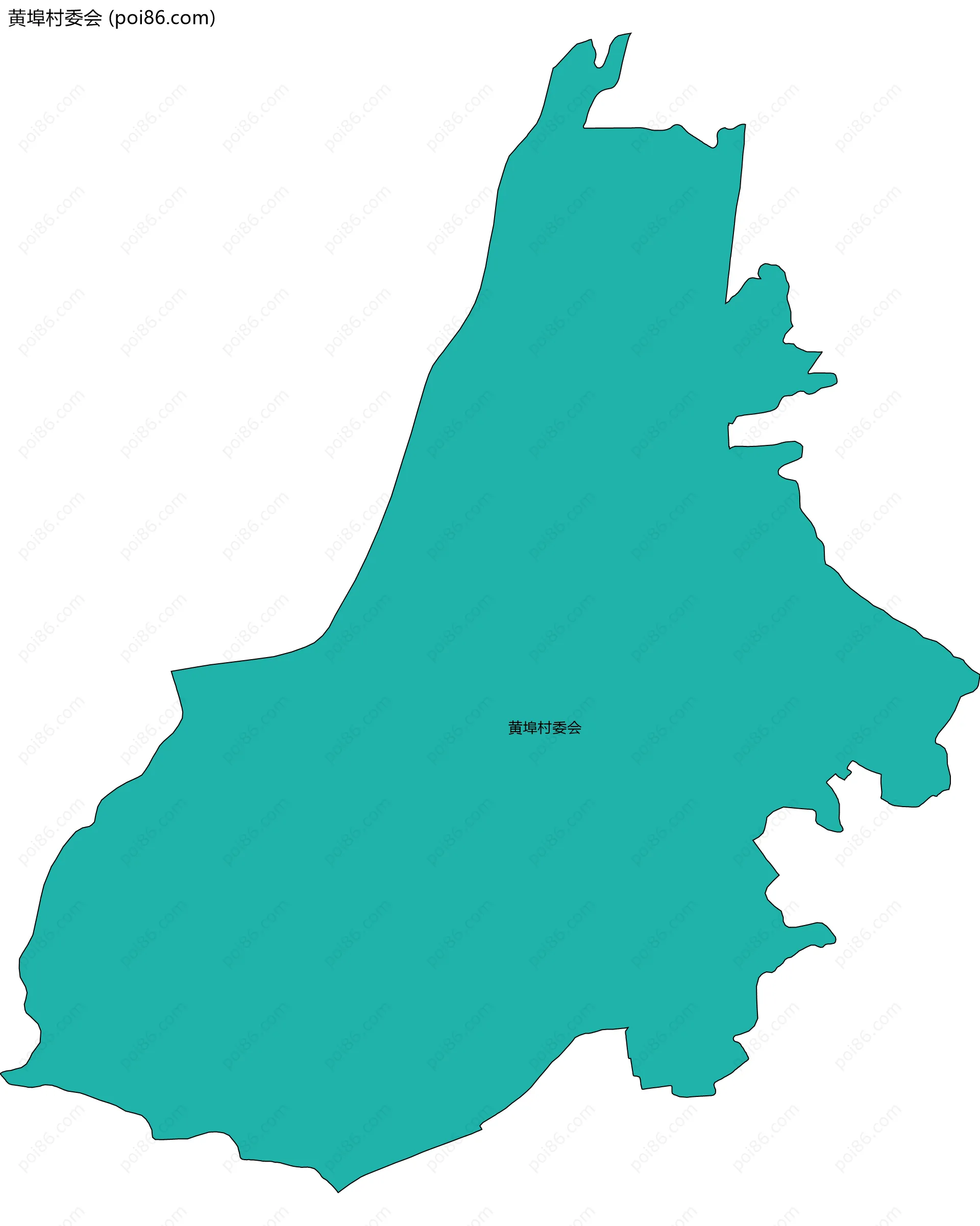 黄埠村委会边界地图