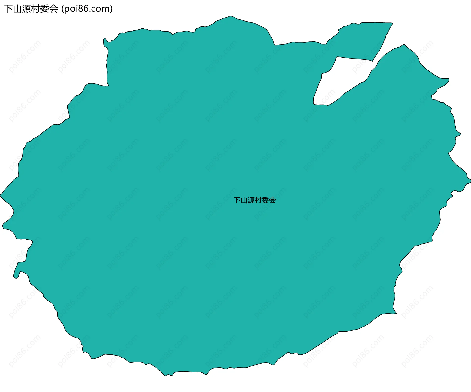 下山源村委会边界地图