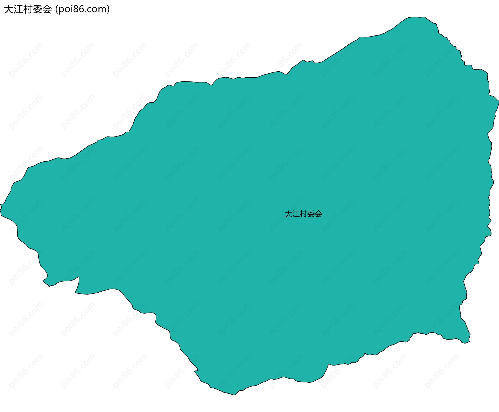 大江村委会边界地图