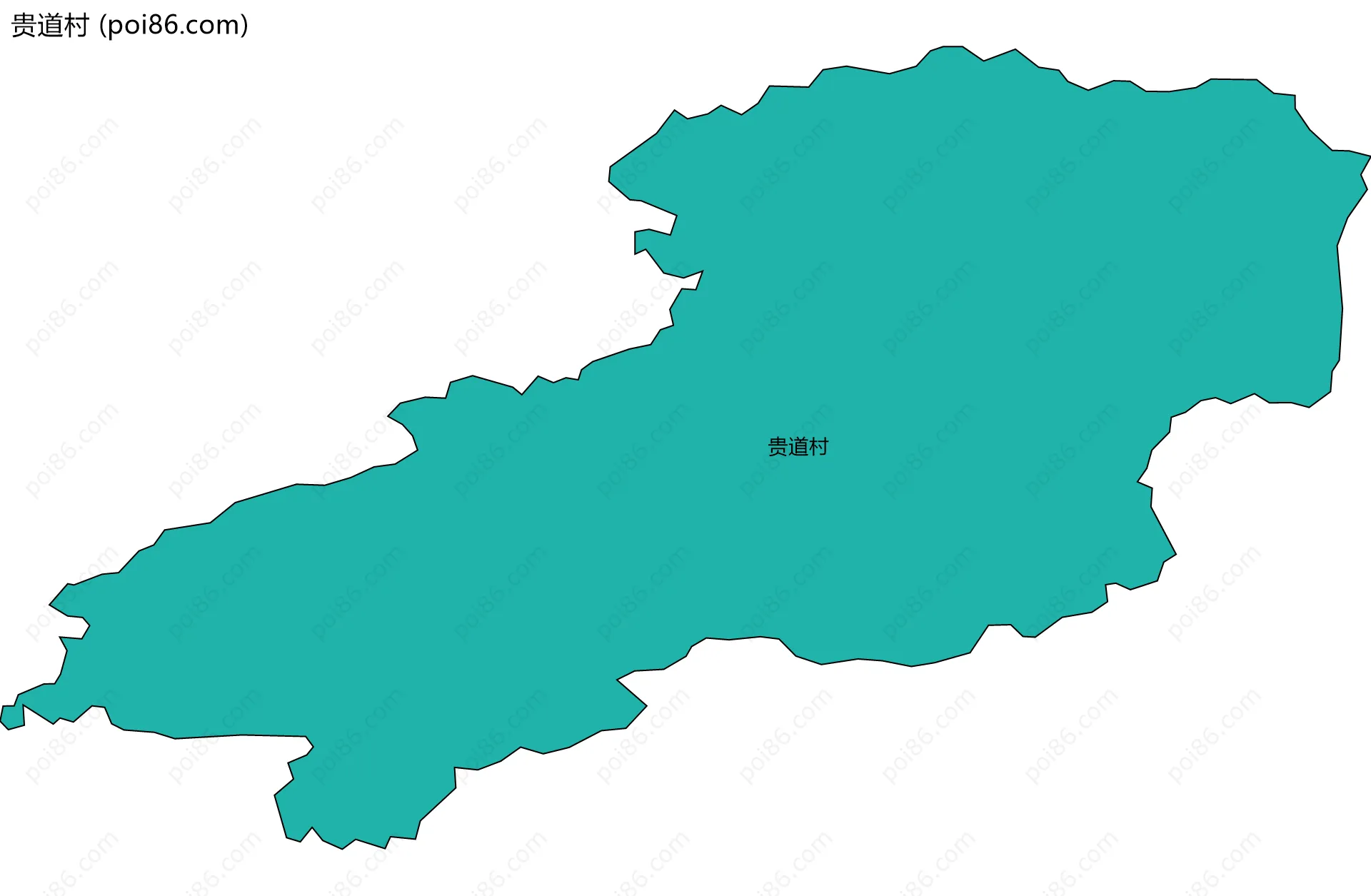 贵道村边界地图