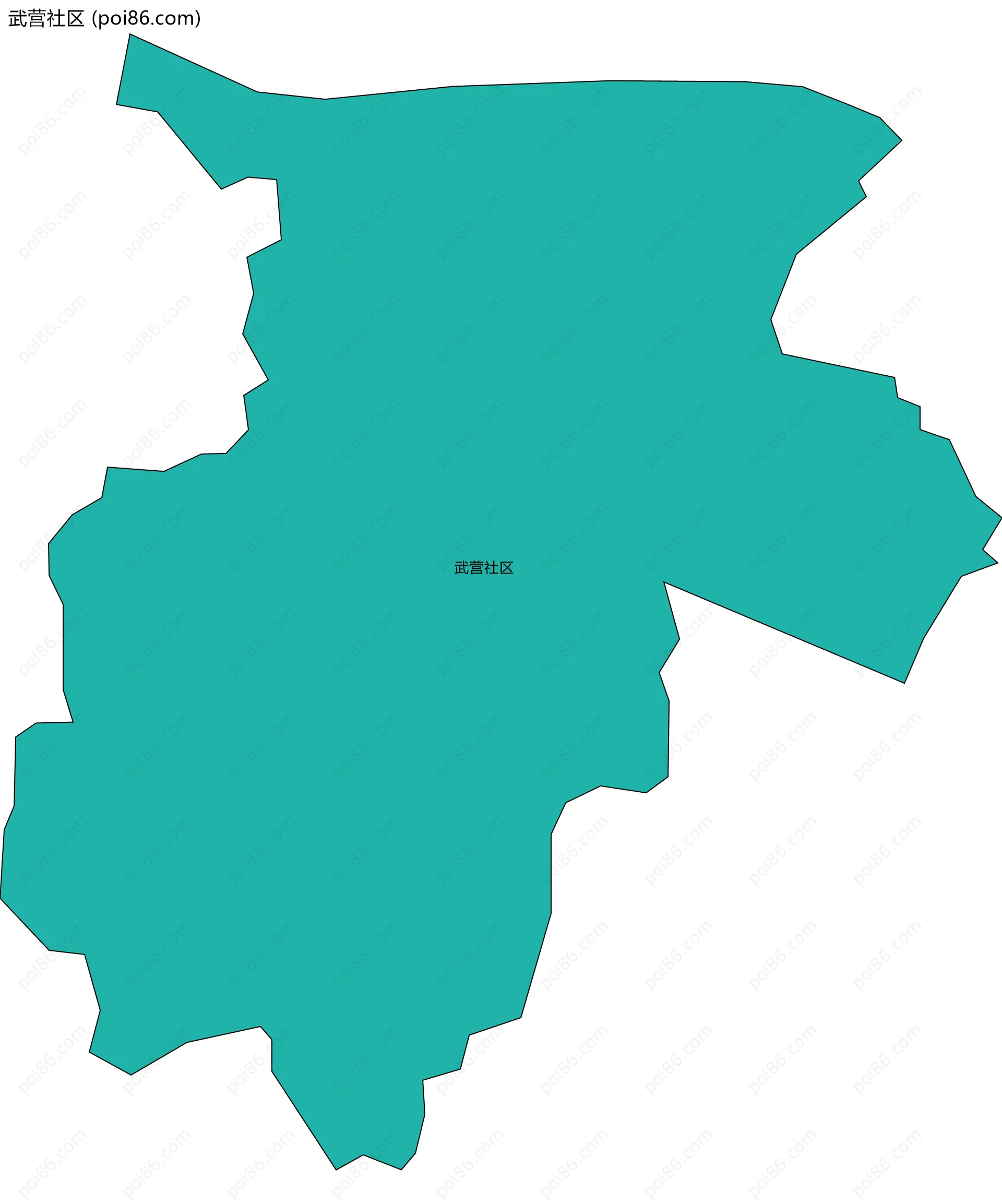 武营社区边界地图