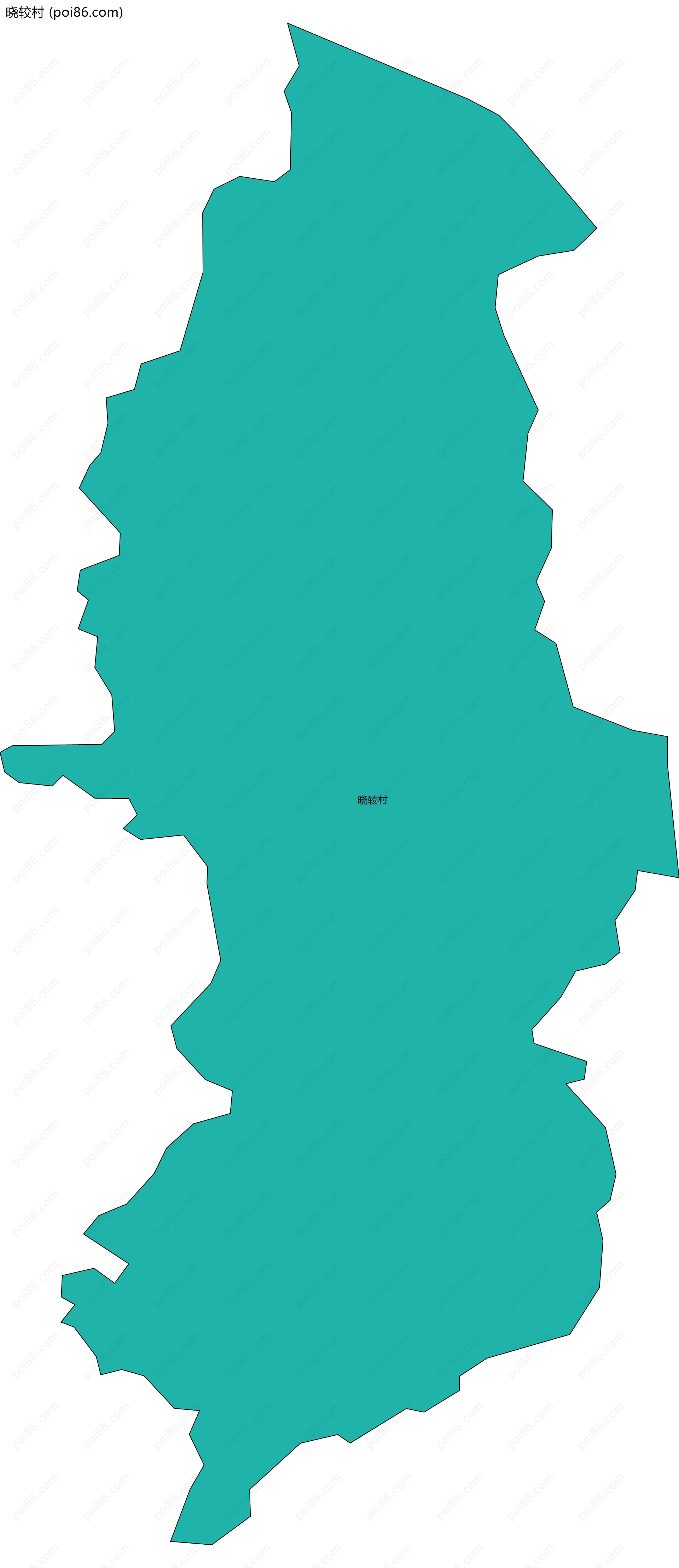 晓较村边界地图