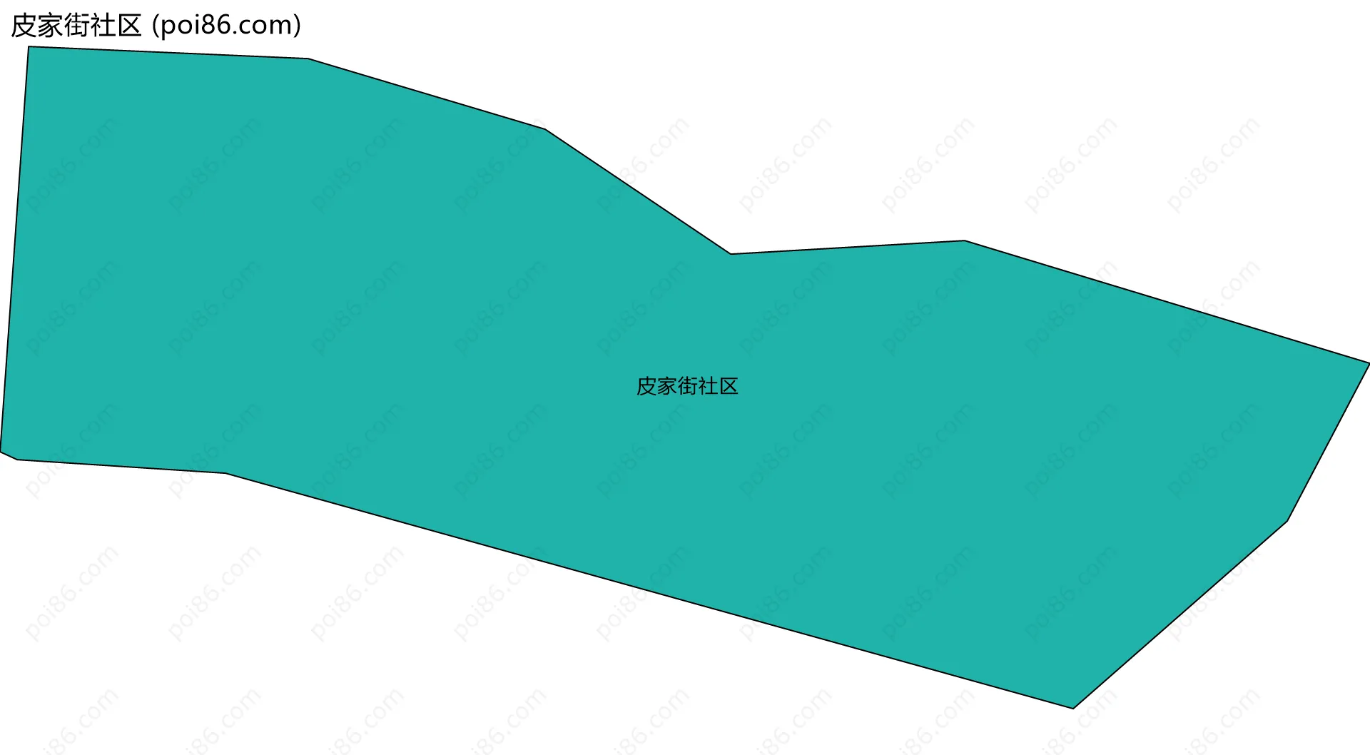 皮家街社区边界地图