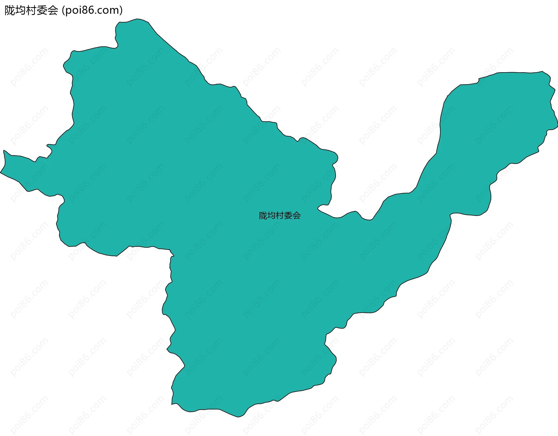 陇均村委会边界地图