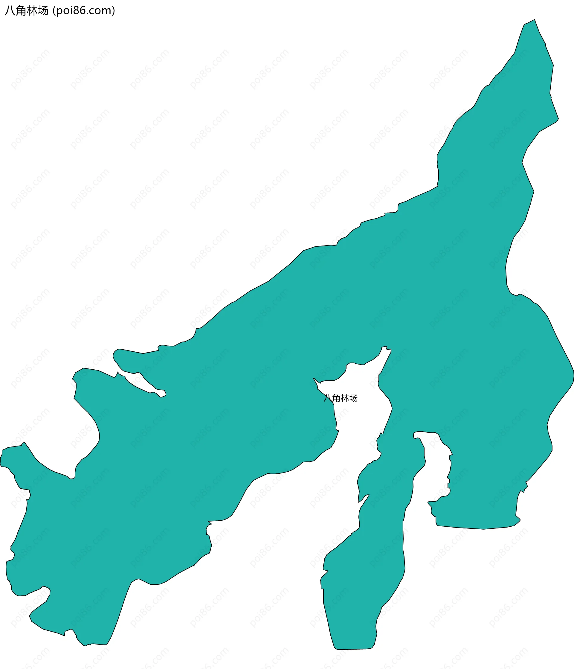 八角林场边界地图