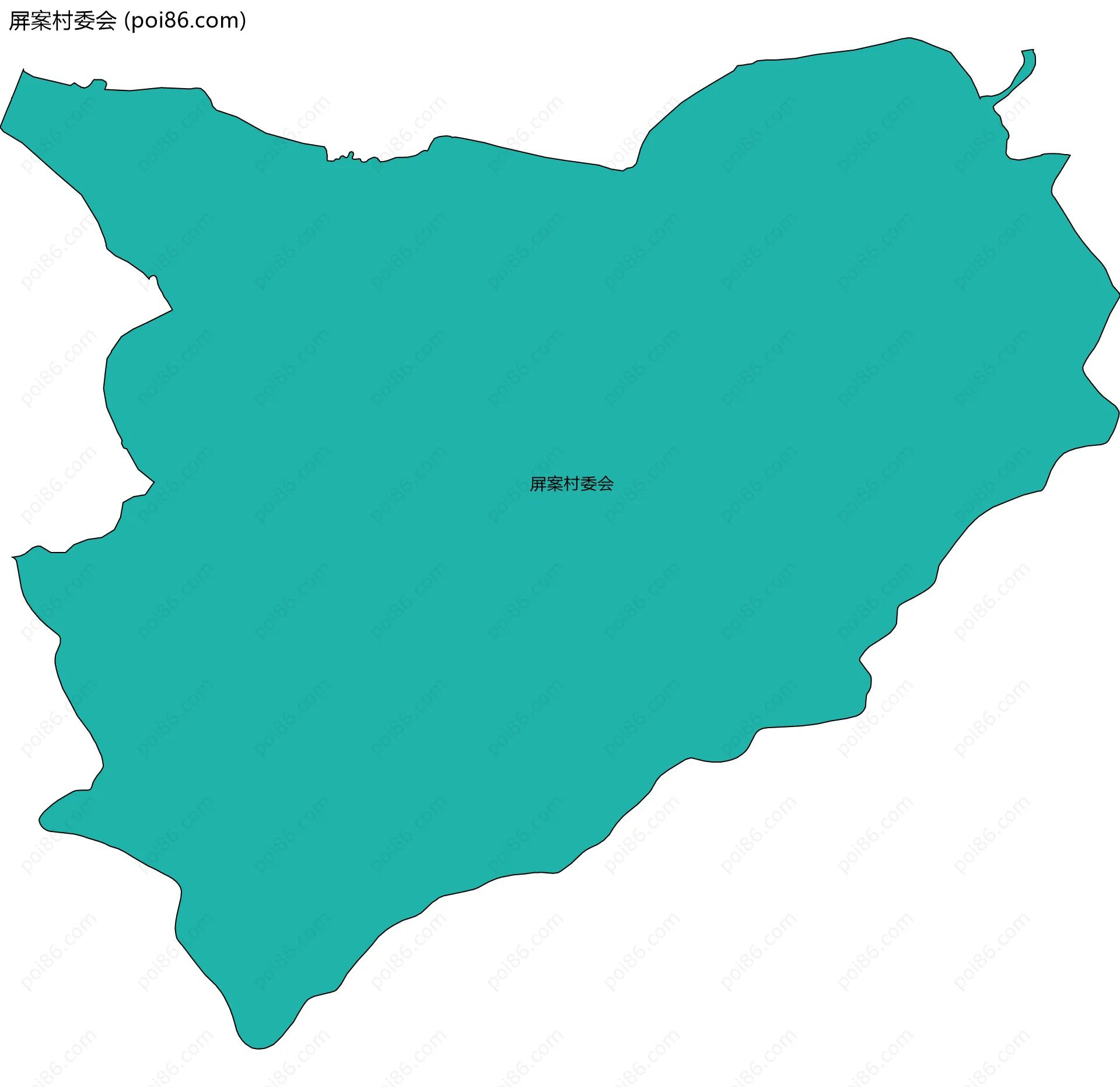 屏案村委会边界地图