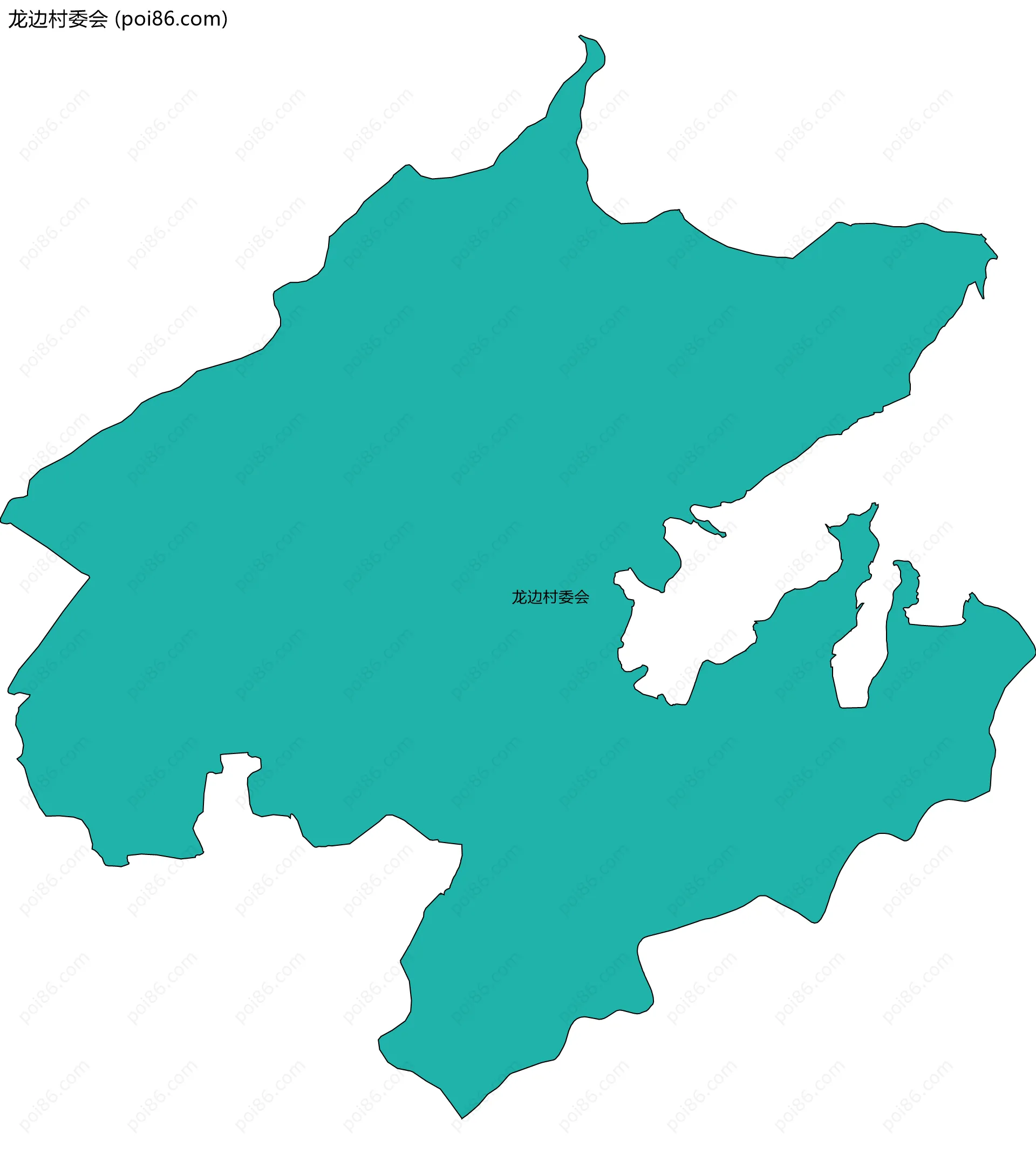 龙边村委会边界地图