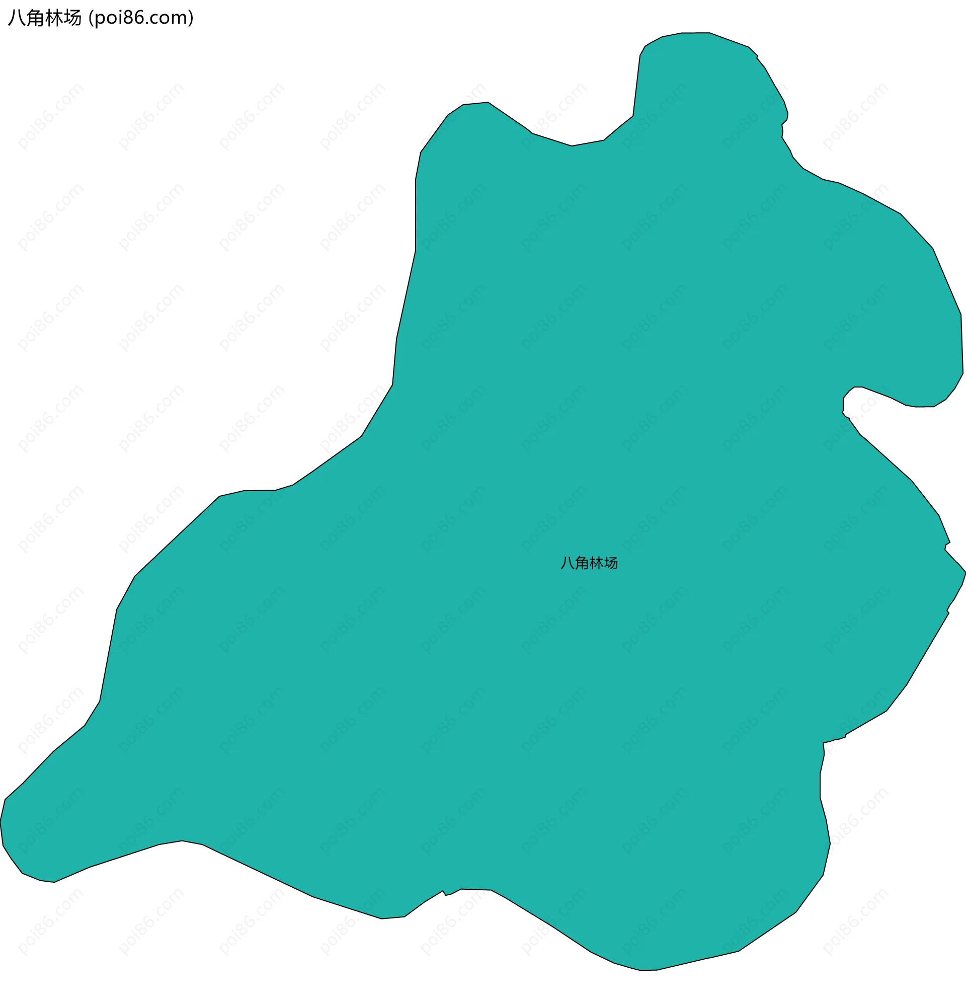 八角林场边界地图