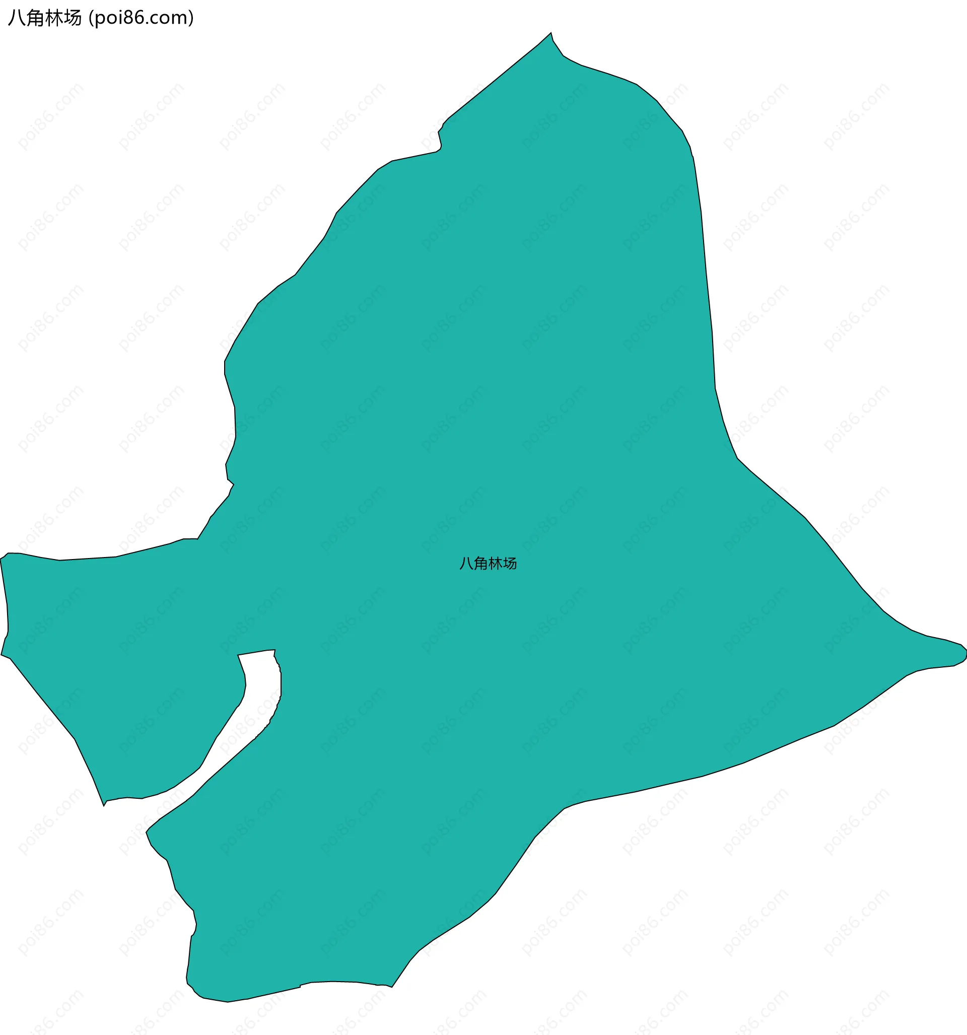 八角林场边界地图