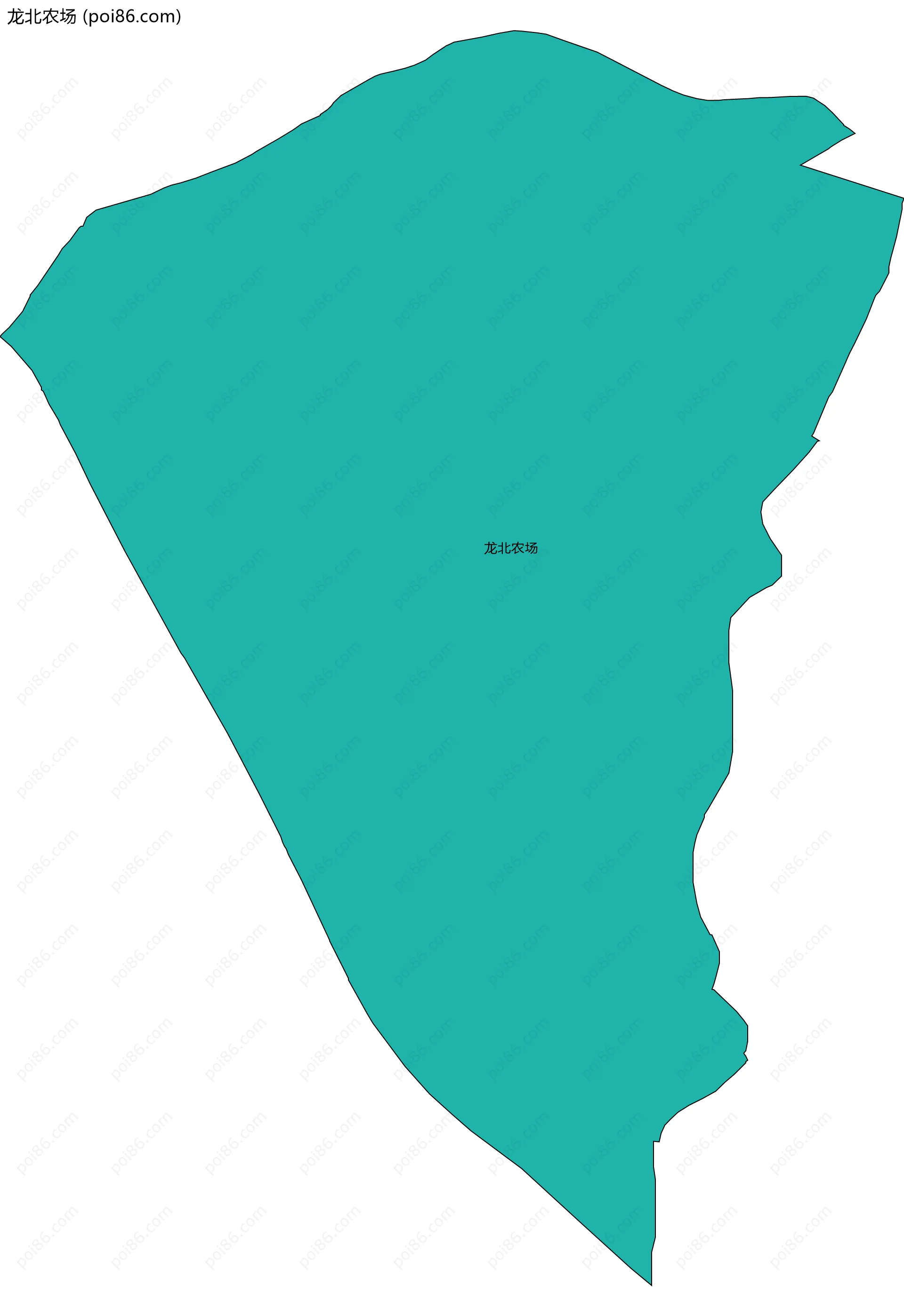 龙北农场边界地图