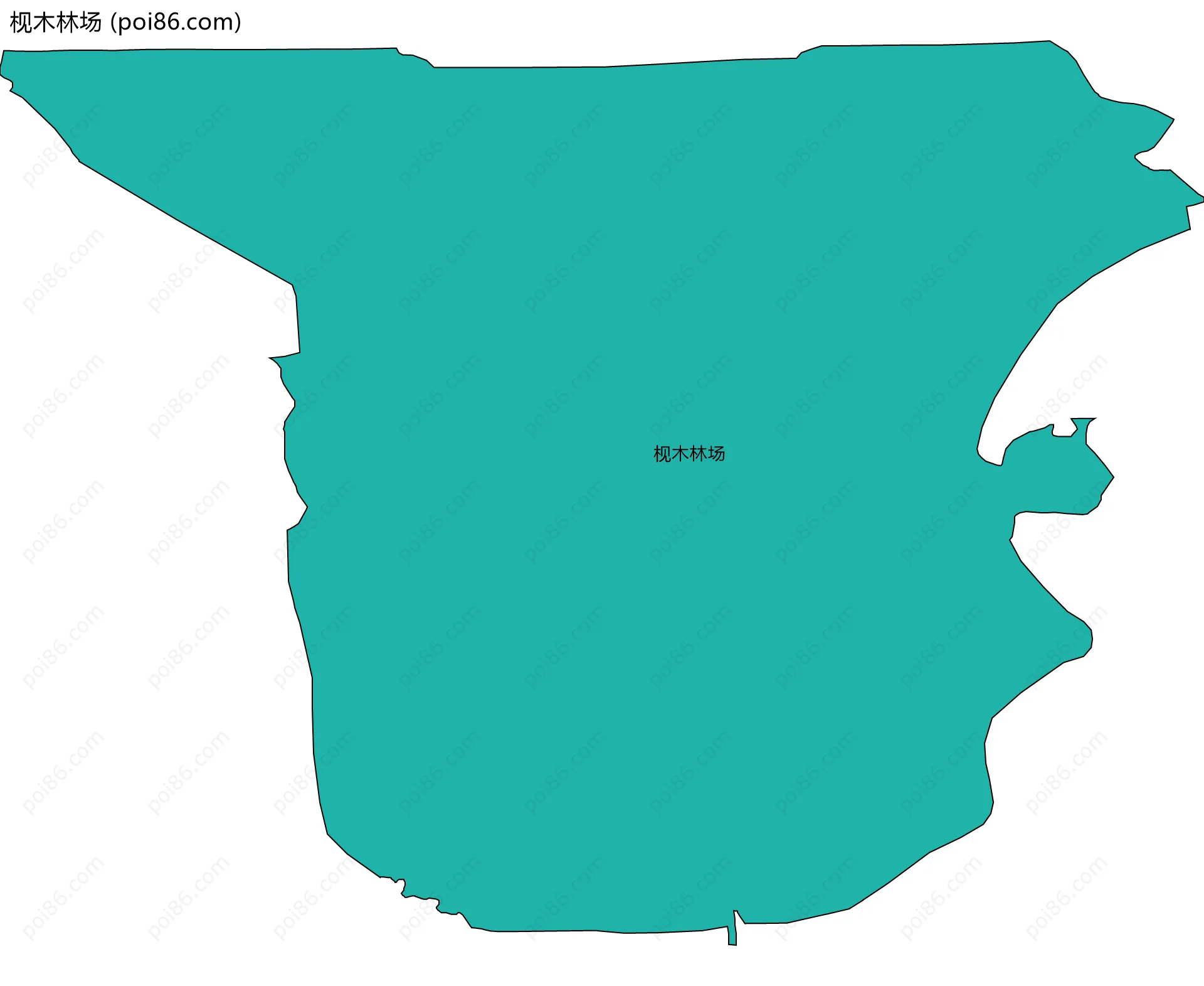 枧木林场边界地图