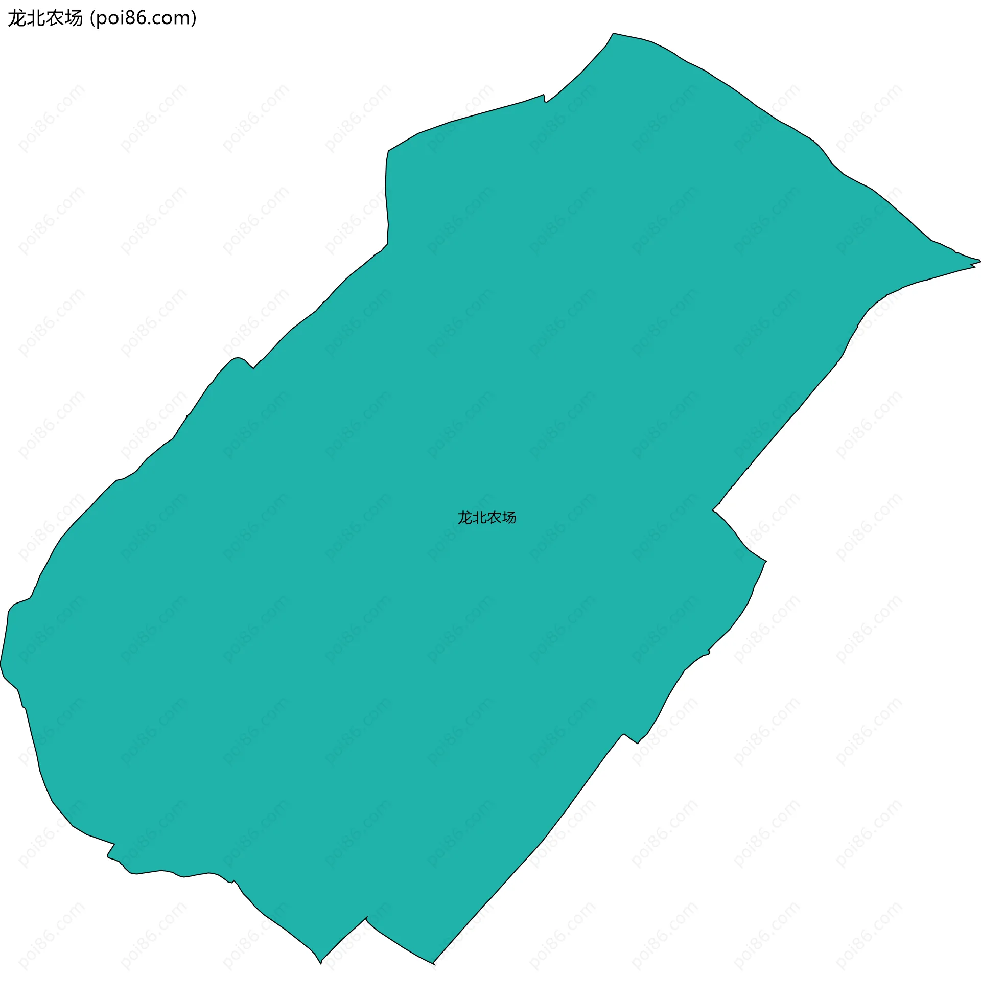 龙北农场边界地图
