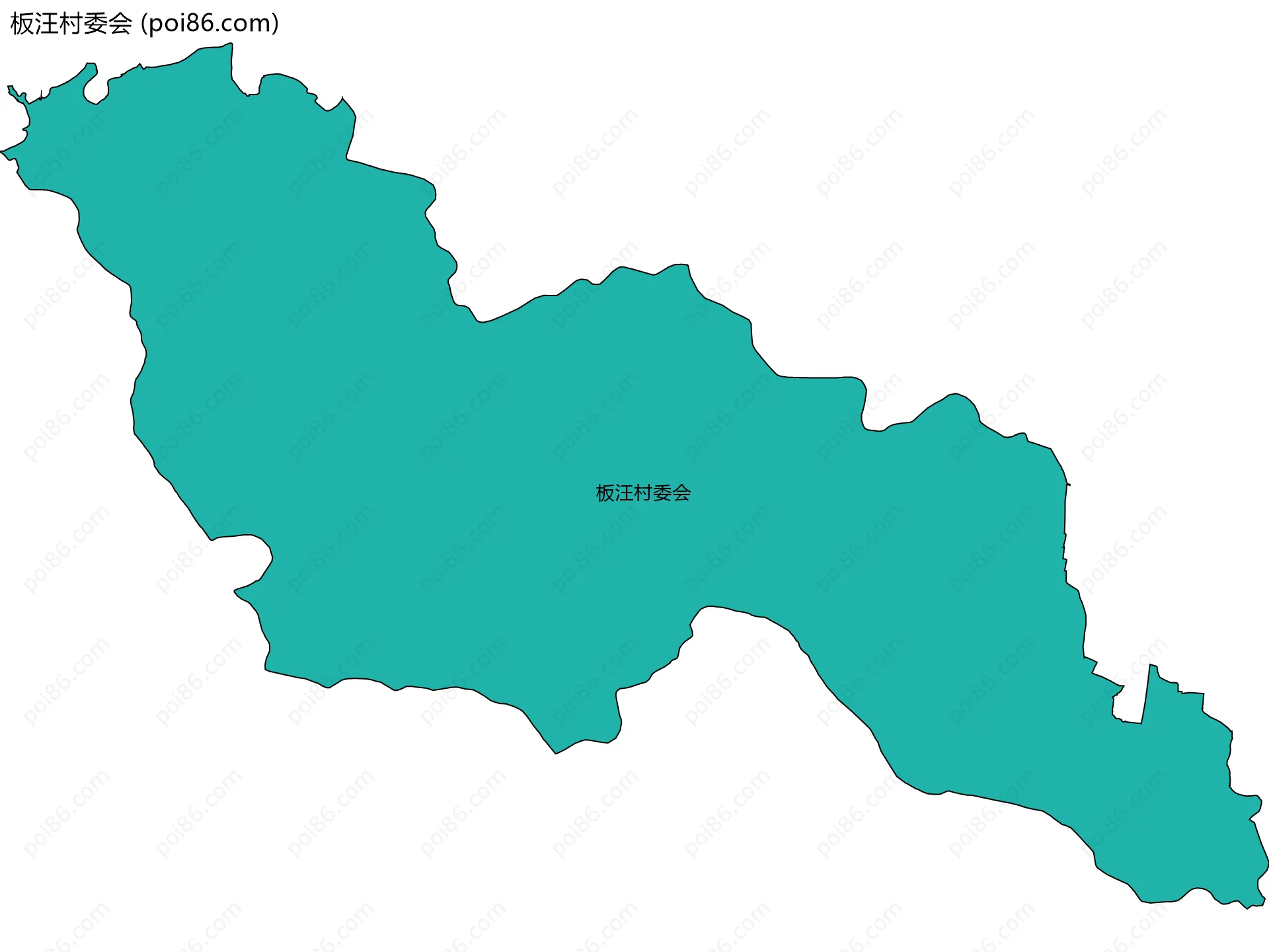 板汪村委会边界地图