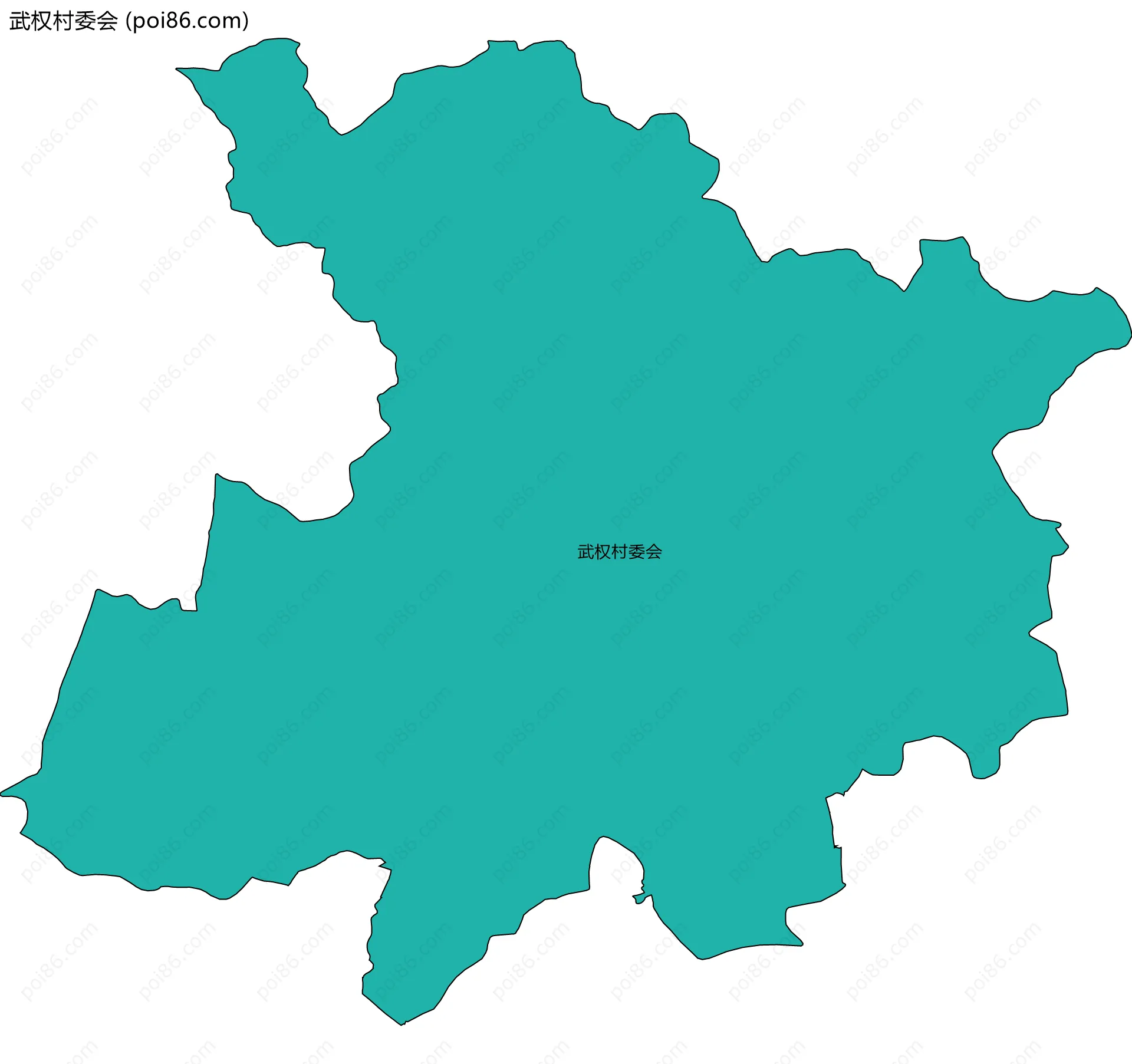 武权村委会边界地图