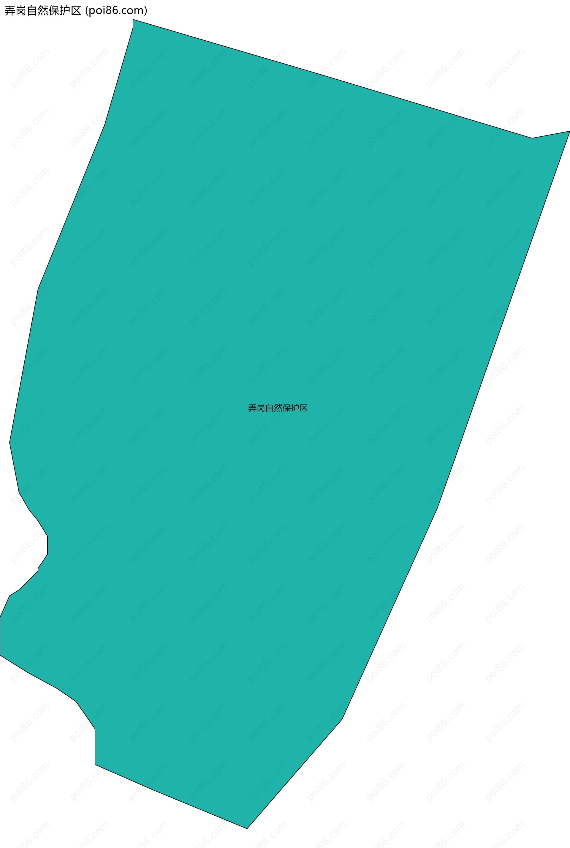 弄岗自然保护区边界地图