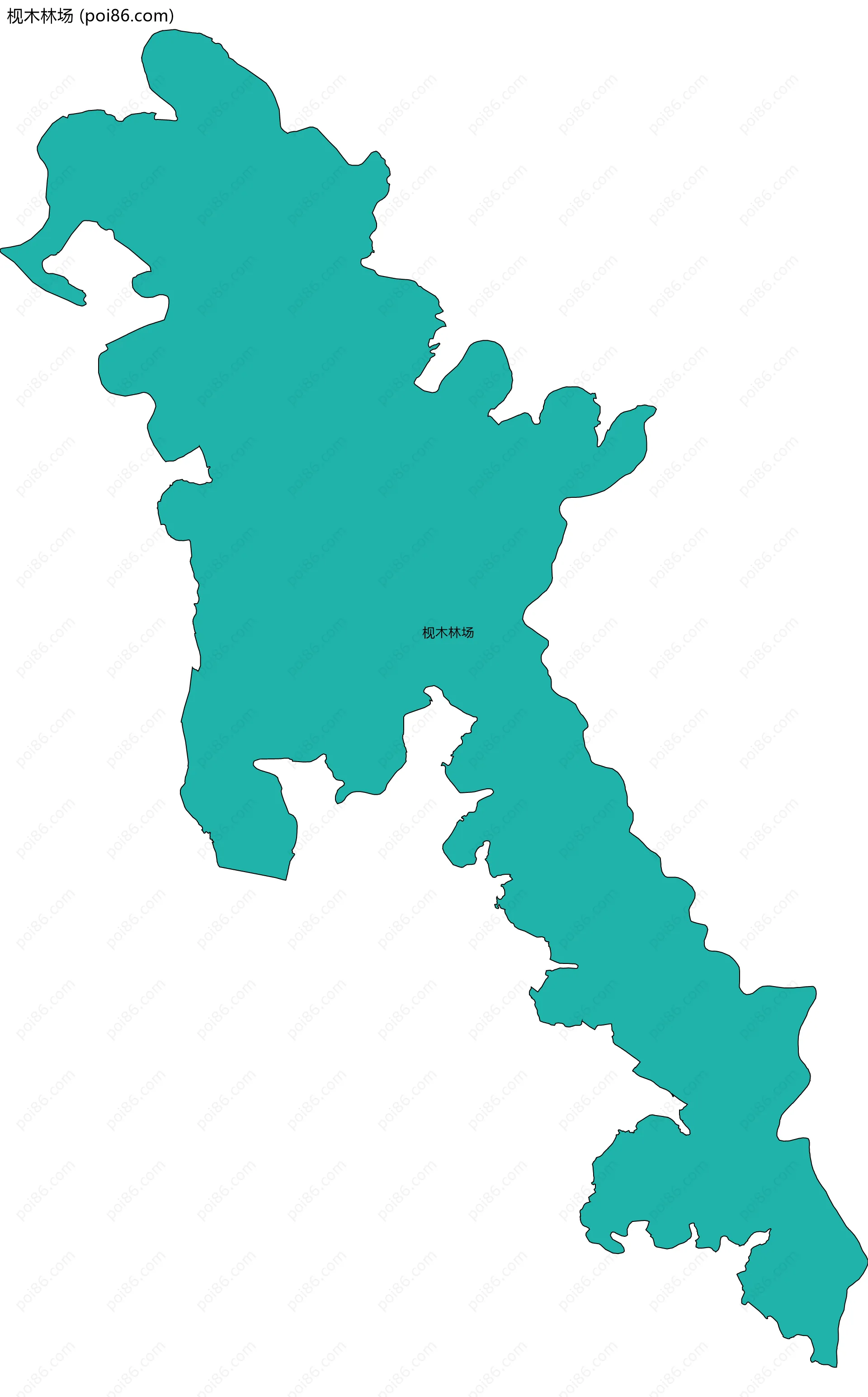 枧木林场边界地图