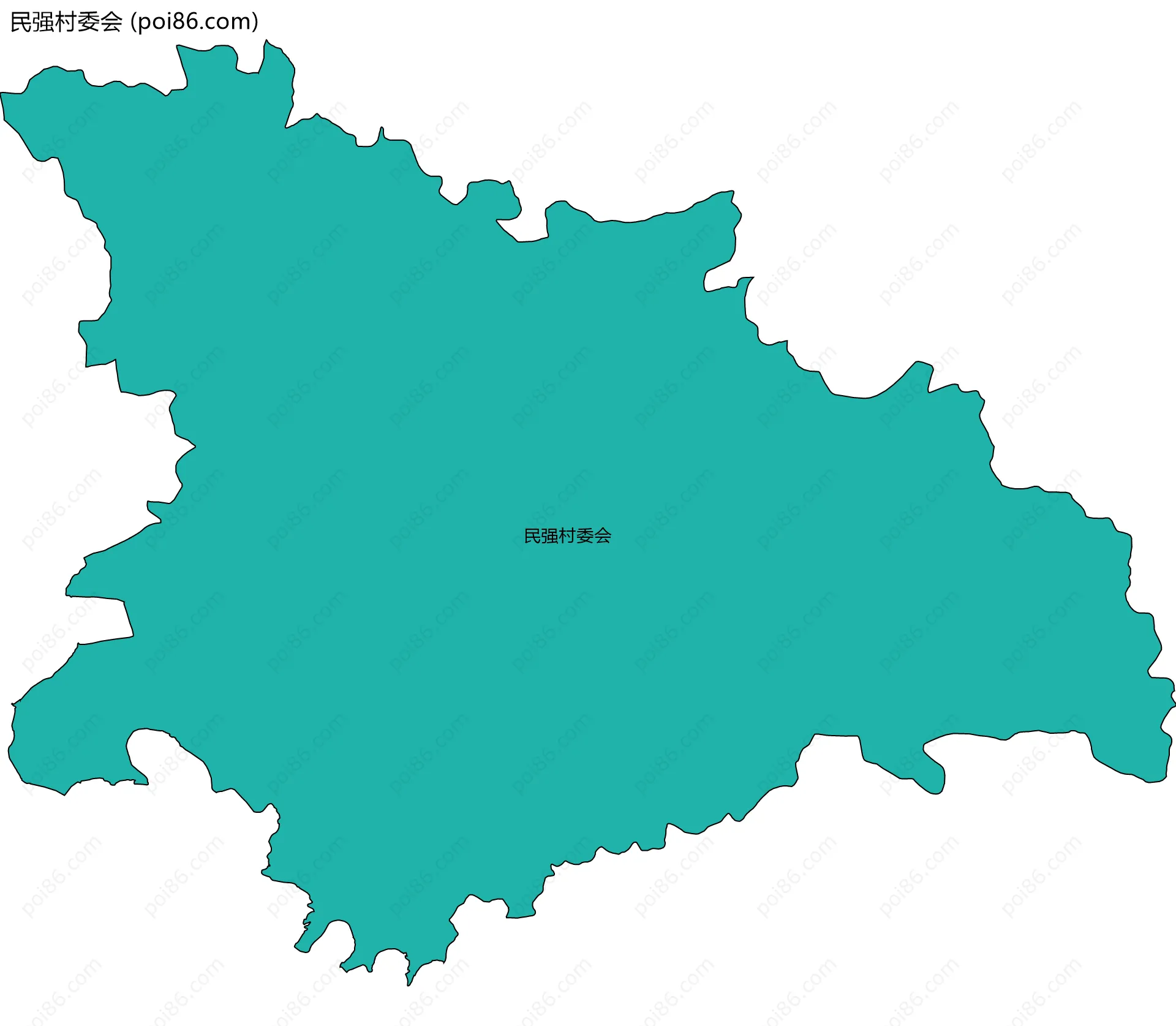 民强村委会边界地图