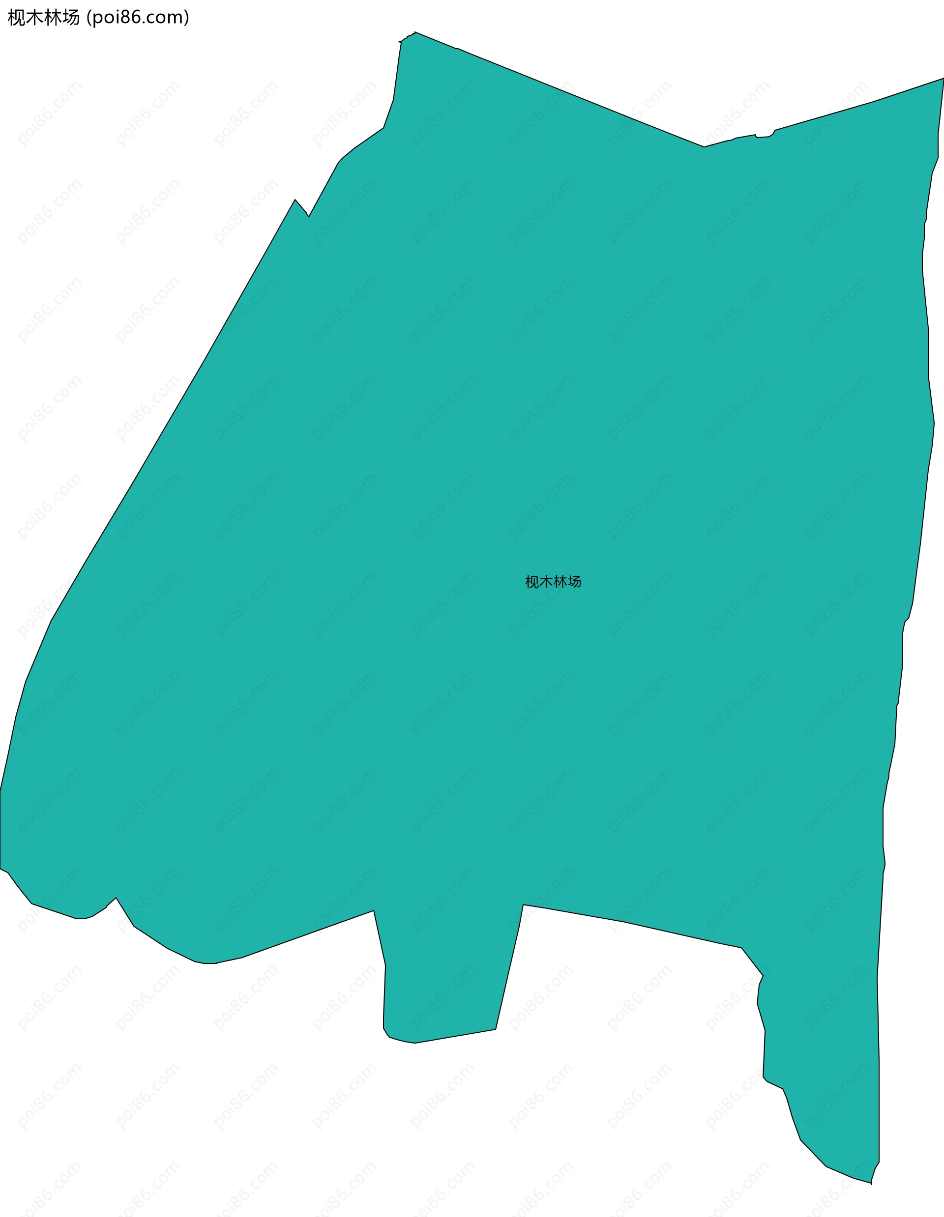 枧木林场边界地图