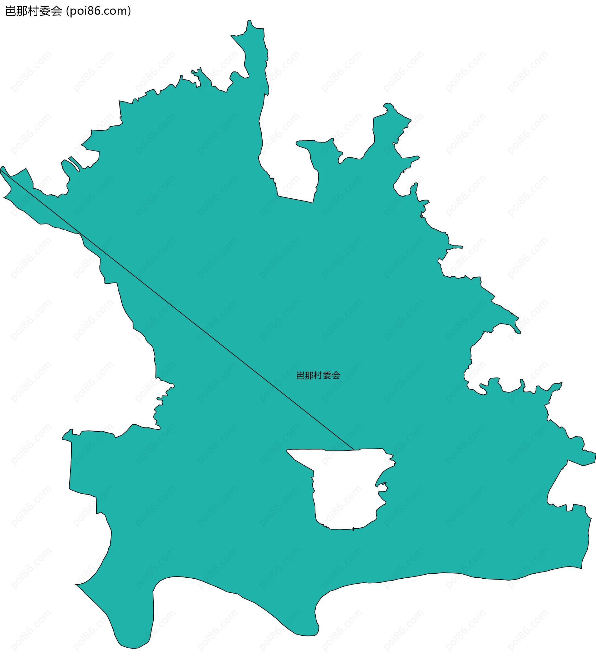 岜那村委会边界地图