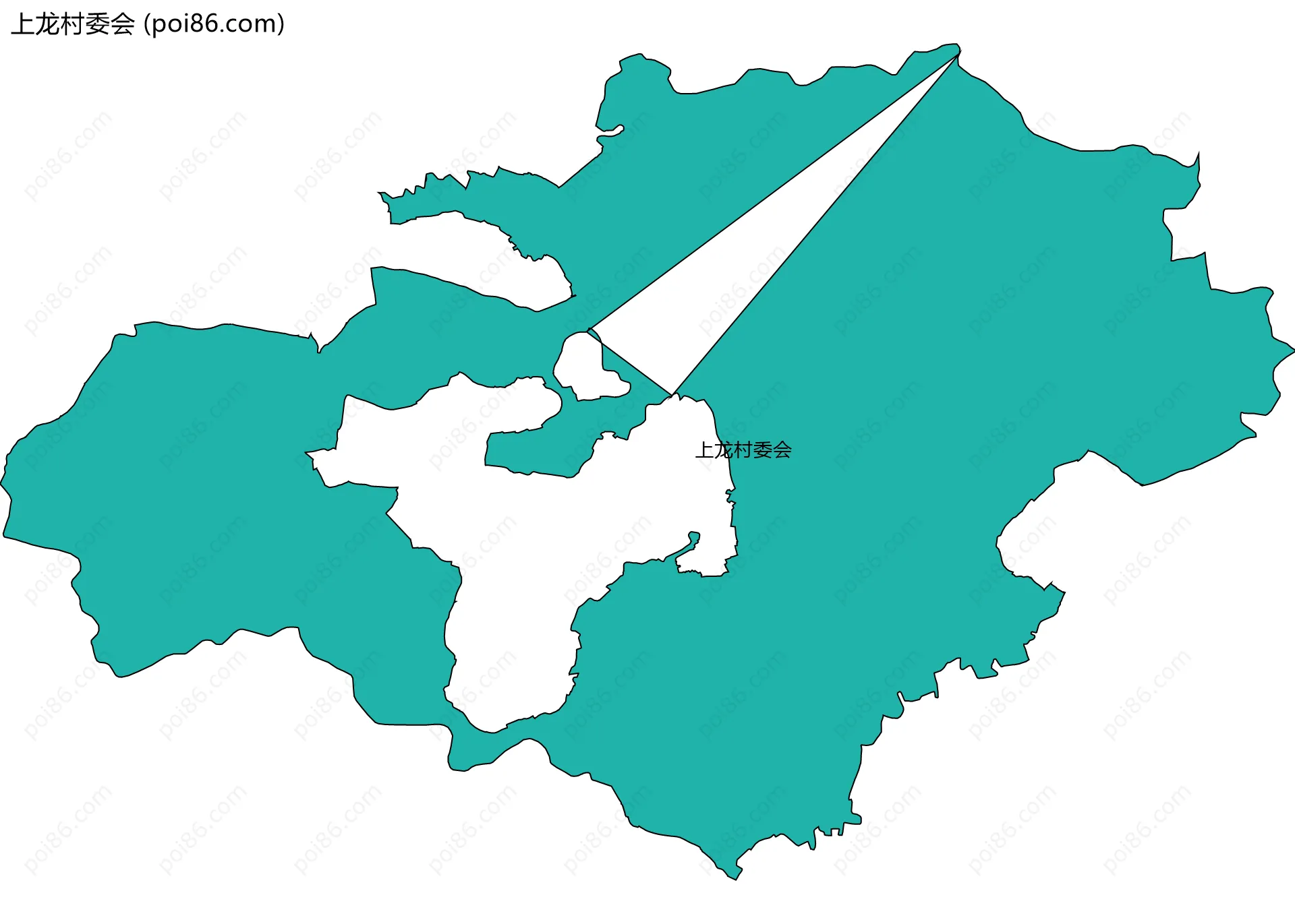 上龙村委会边界地图