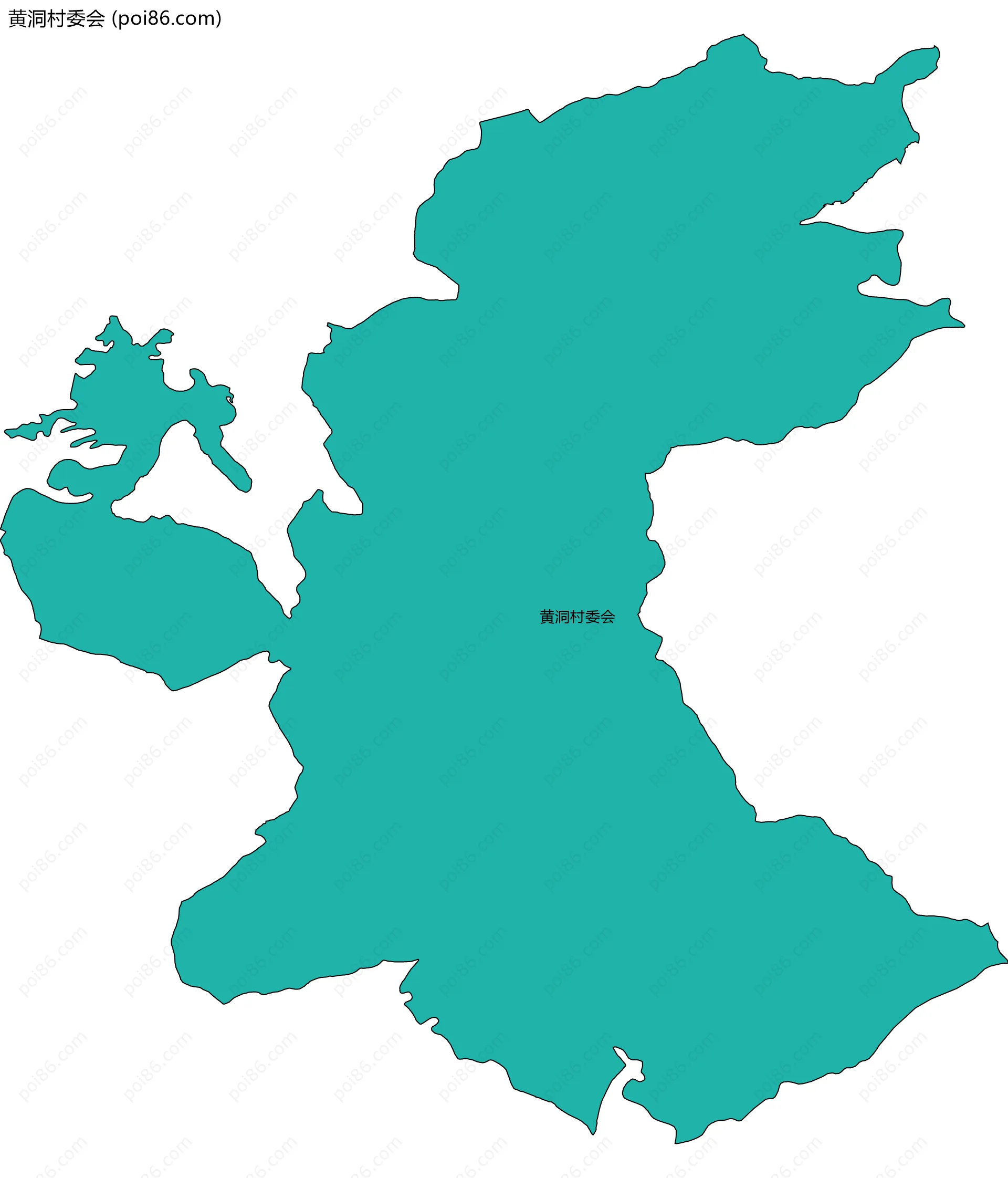 黄洞村委会边界地图