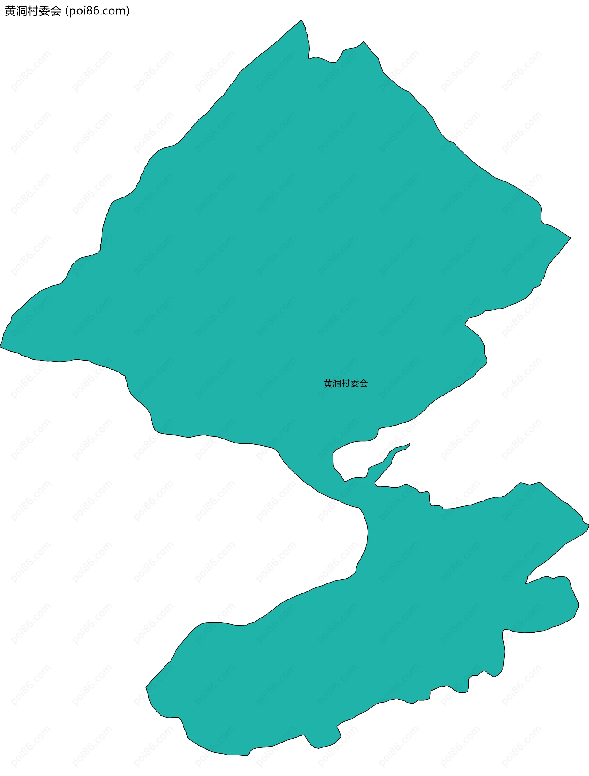 黄洞村委会边界地图