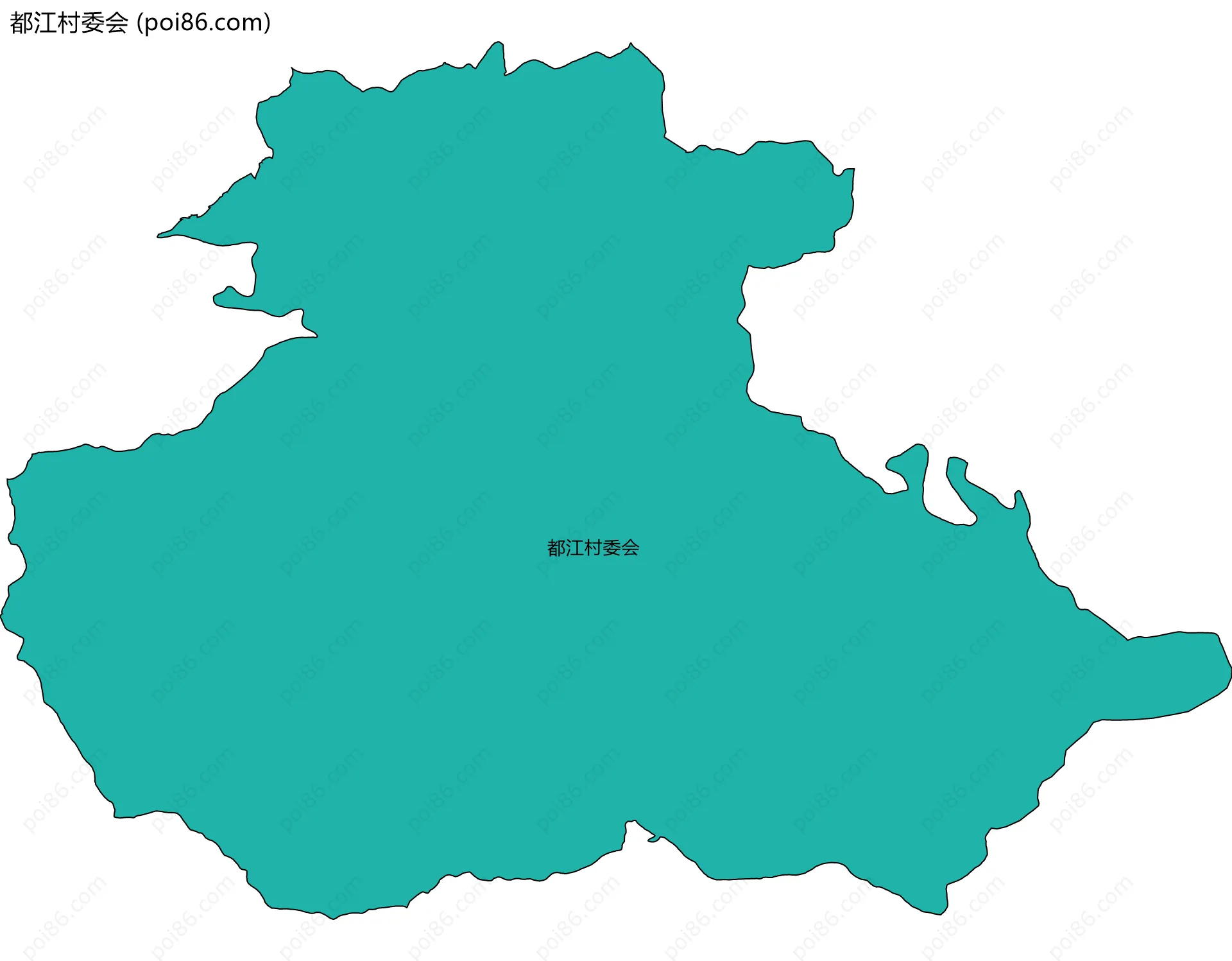 都江村委会边界地图