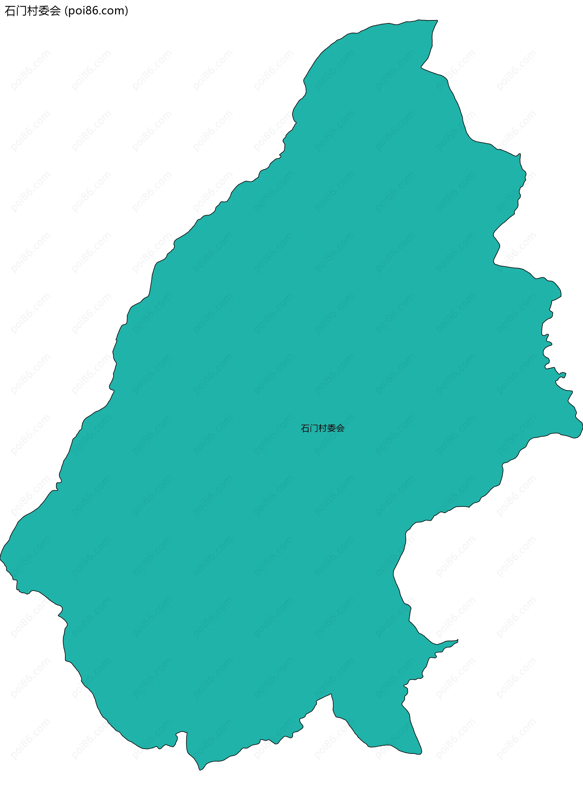 石门村委会边界地图