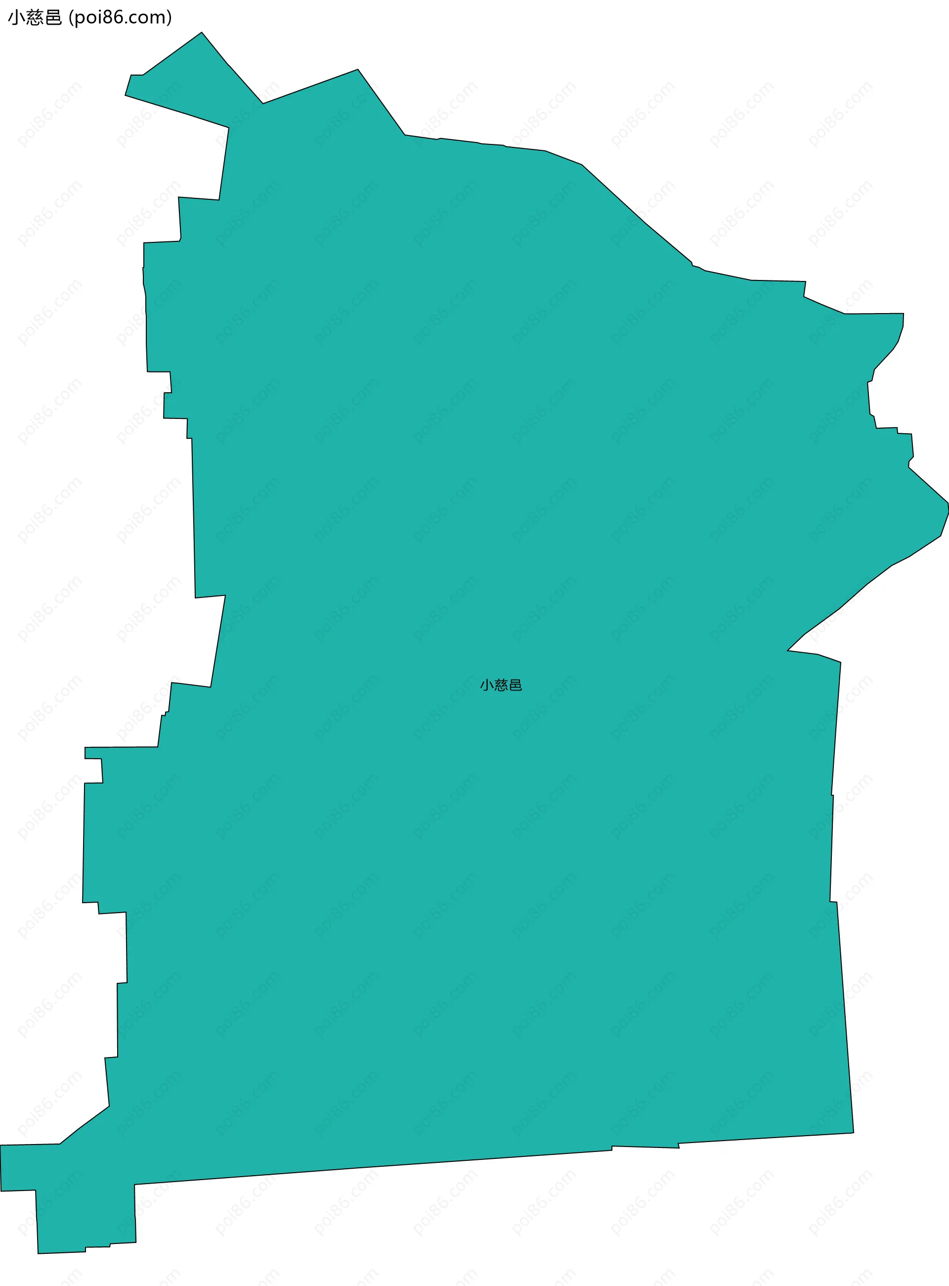 小慈邑边界地图