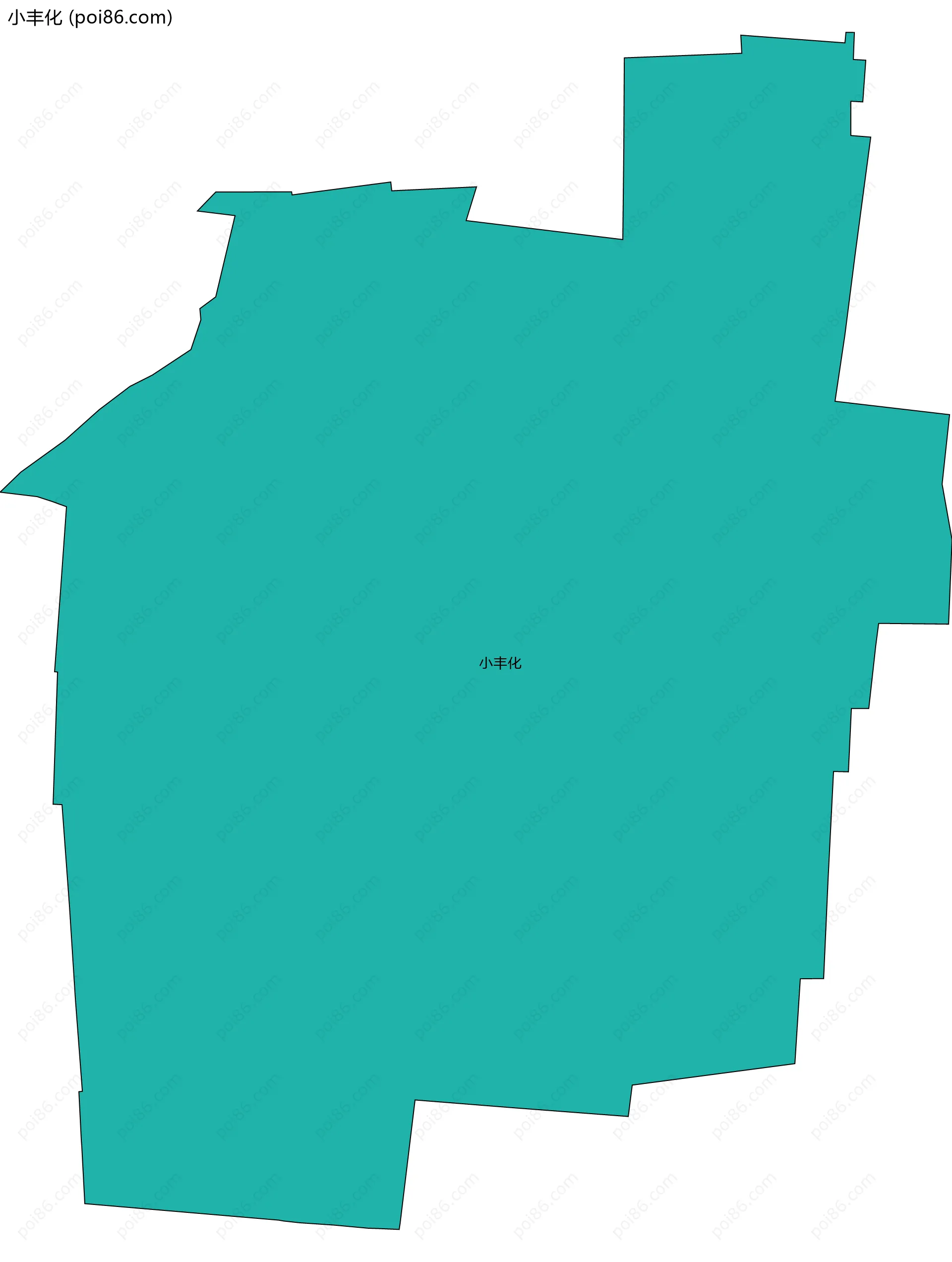 小丰化边界地图