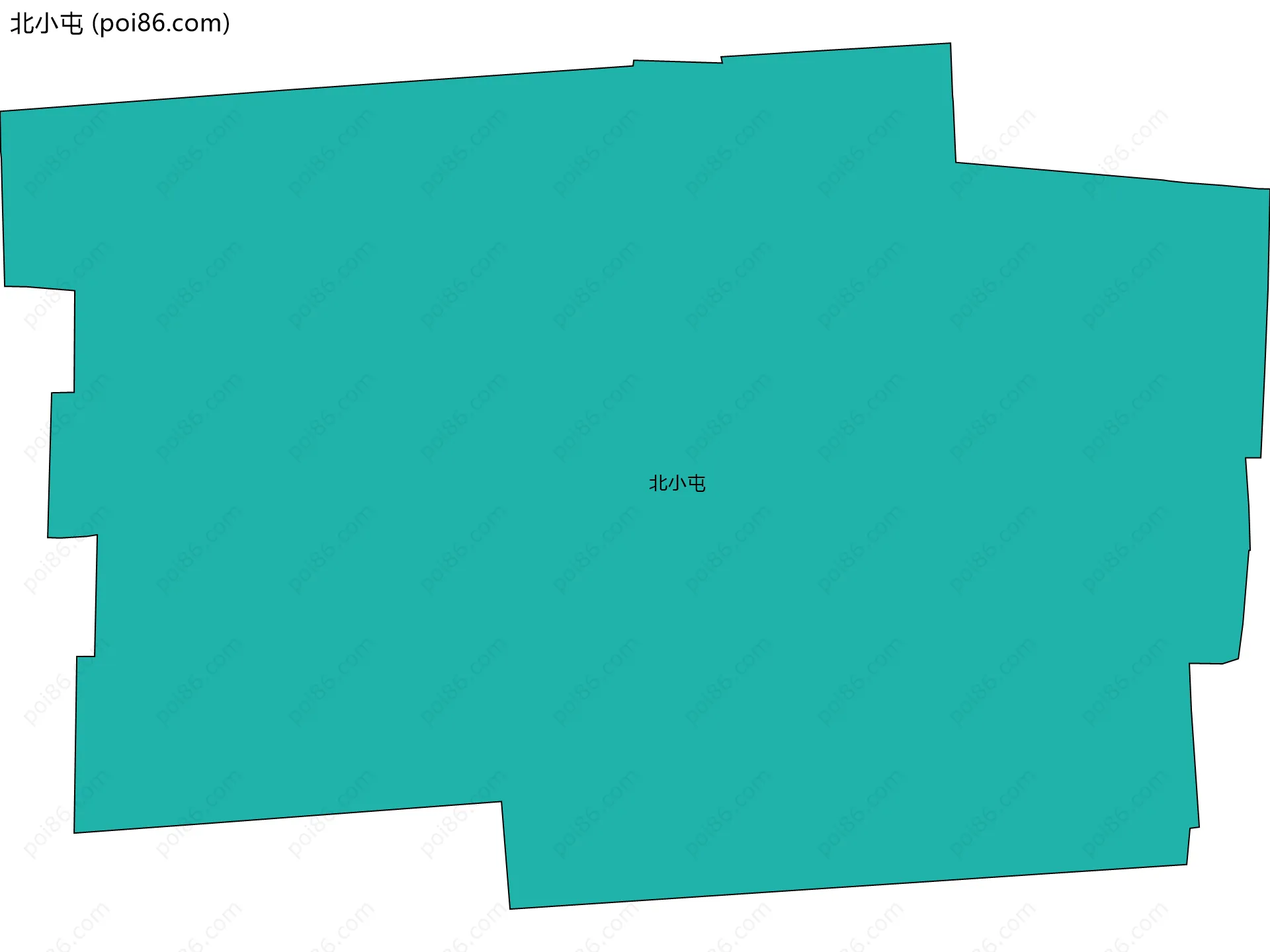 北小屯边界地图