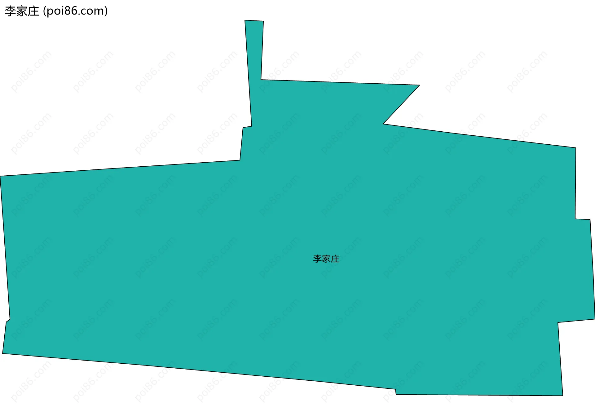李家庄边界地图
