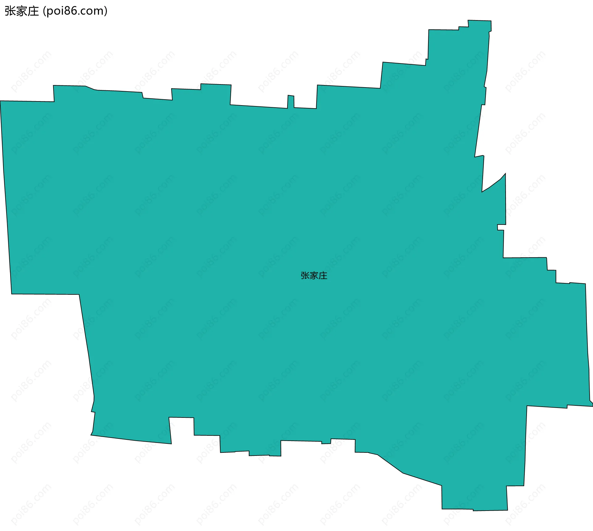张家庄边界地图