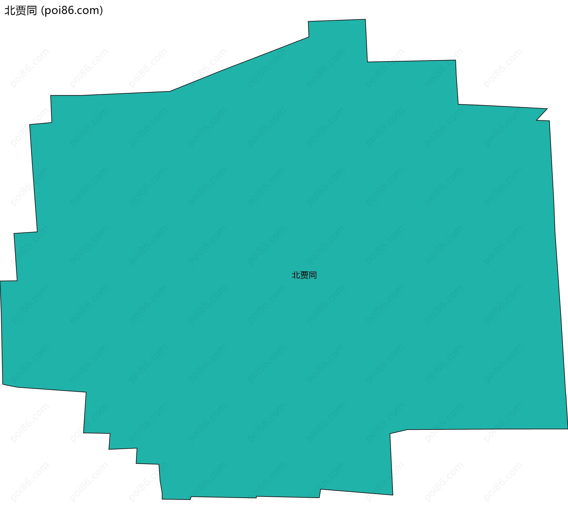 北贾同边界地图