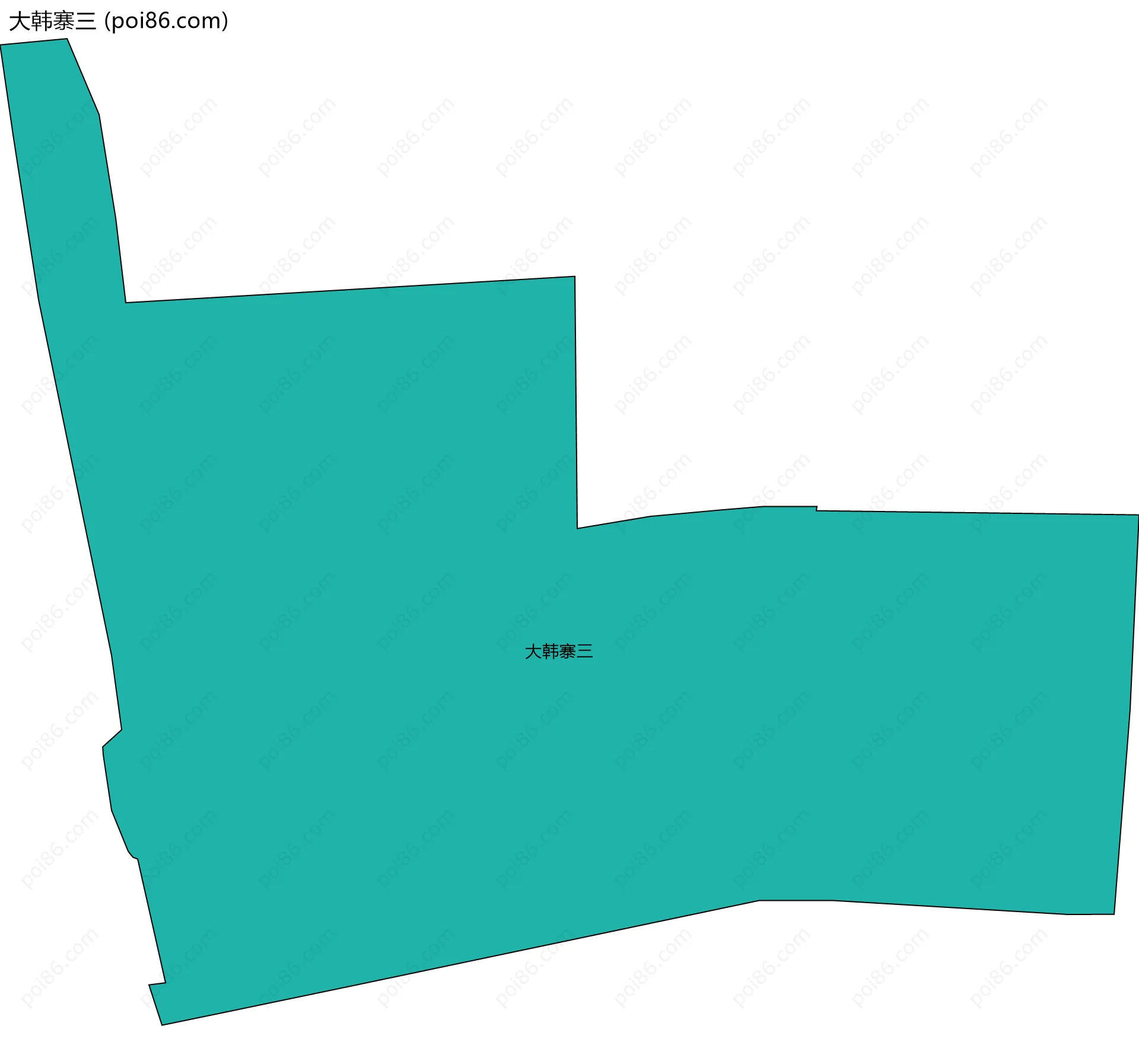 大韩寨三边界地图