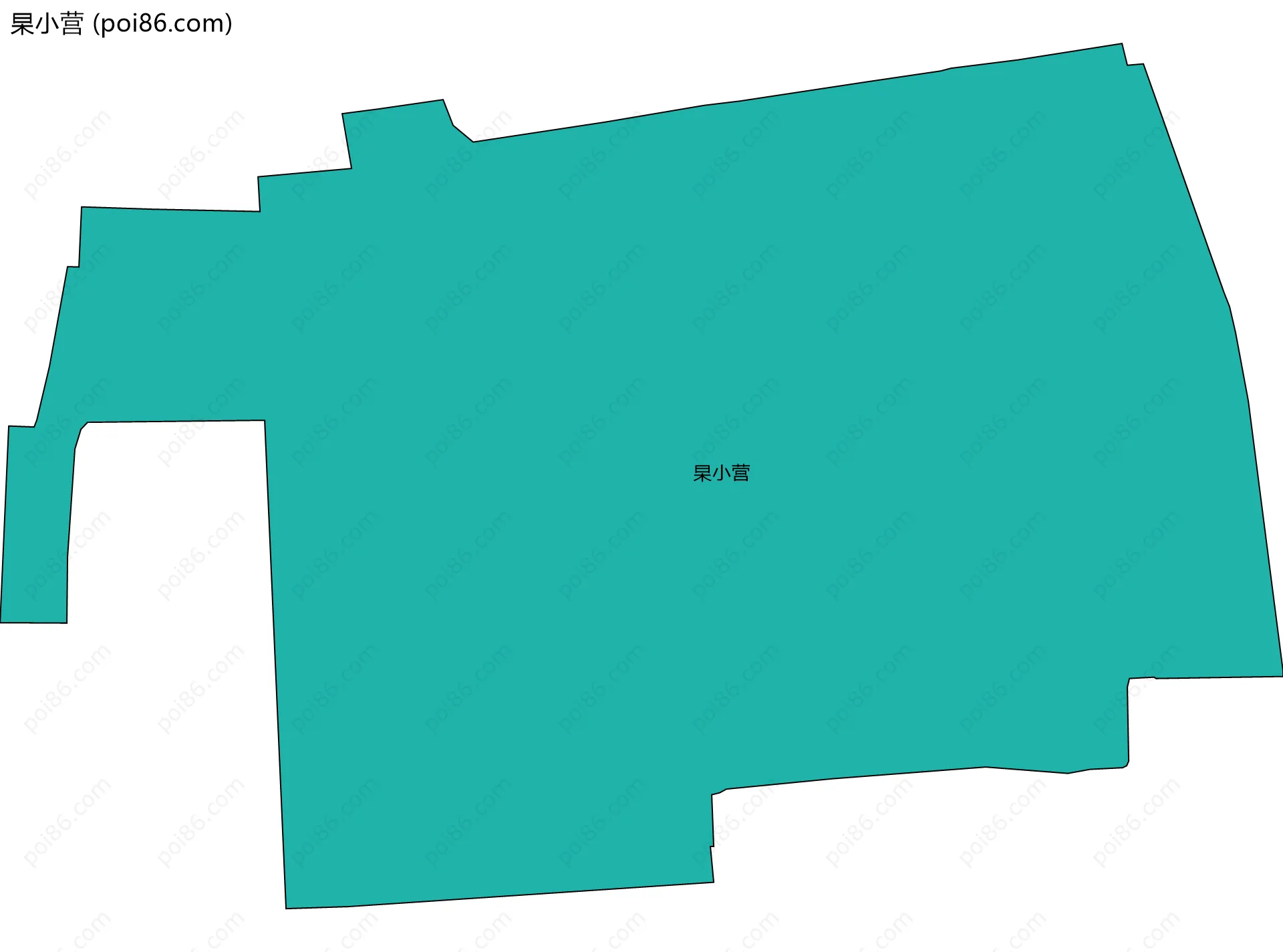 杲小营边界地图