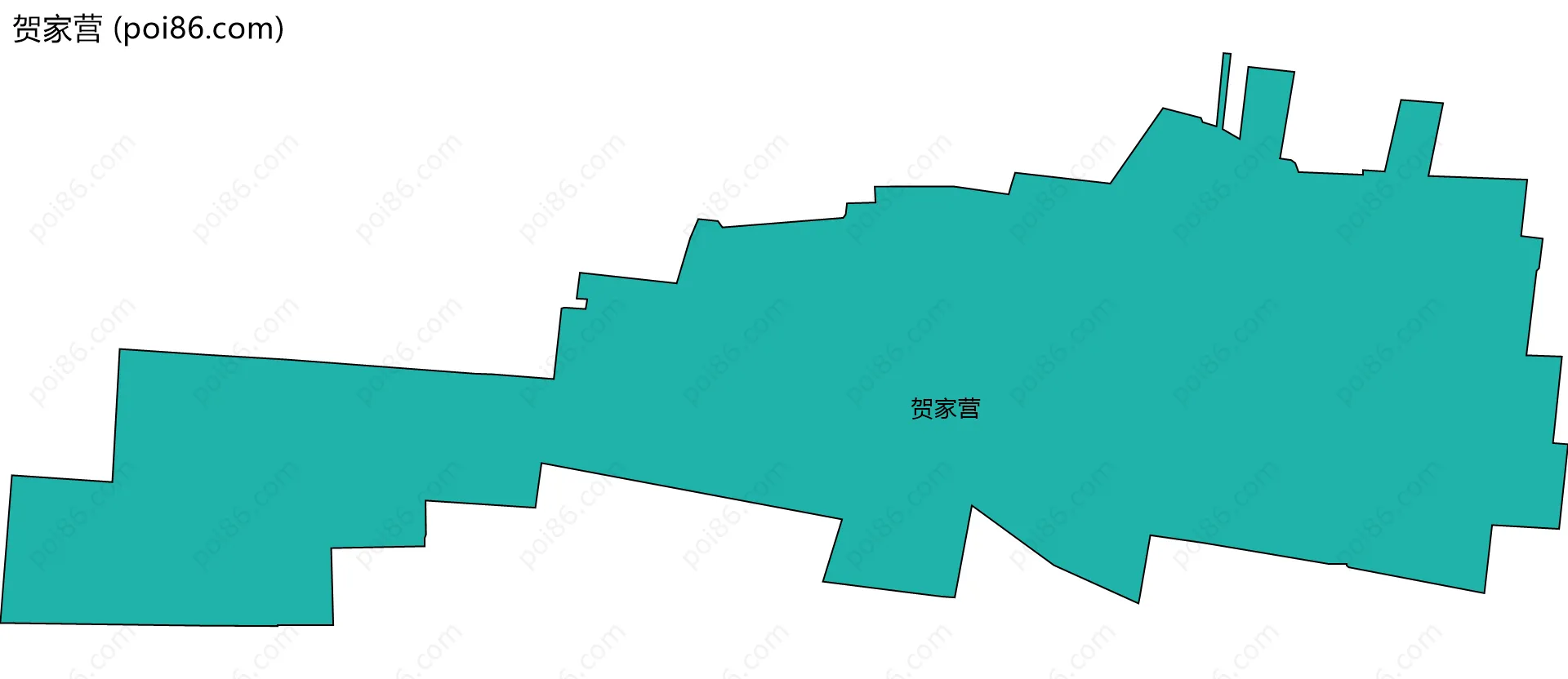 贺家营边界地图